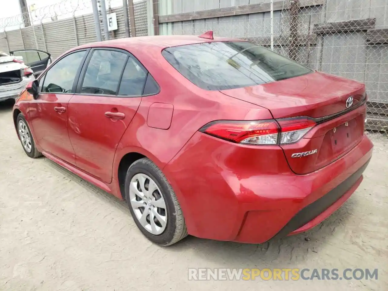 3 Photograph of a damaged car JTDEPRAE8LJ052605 TOYOTA COROLLA 2020