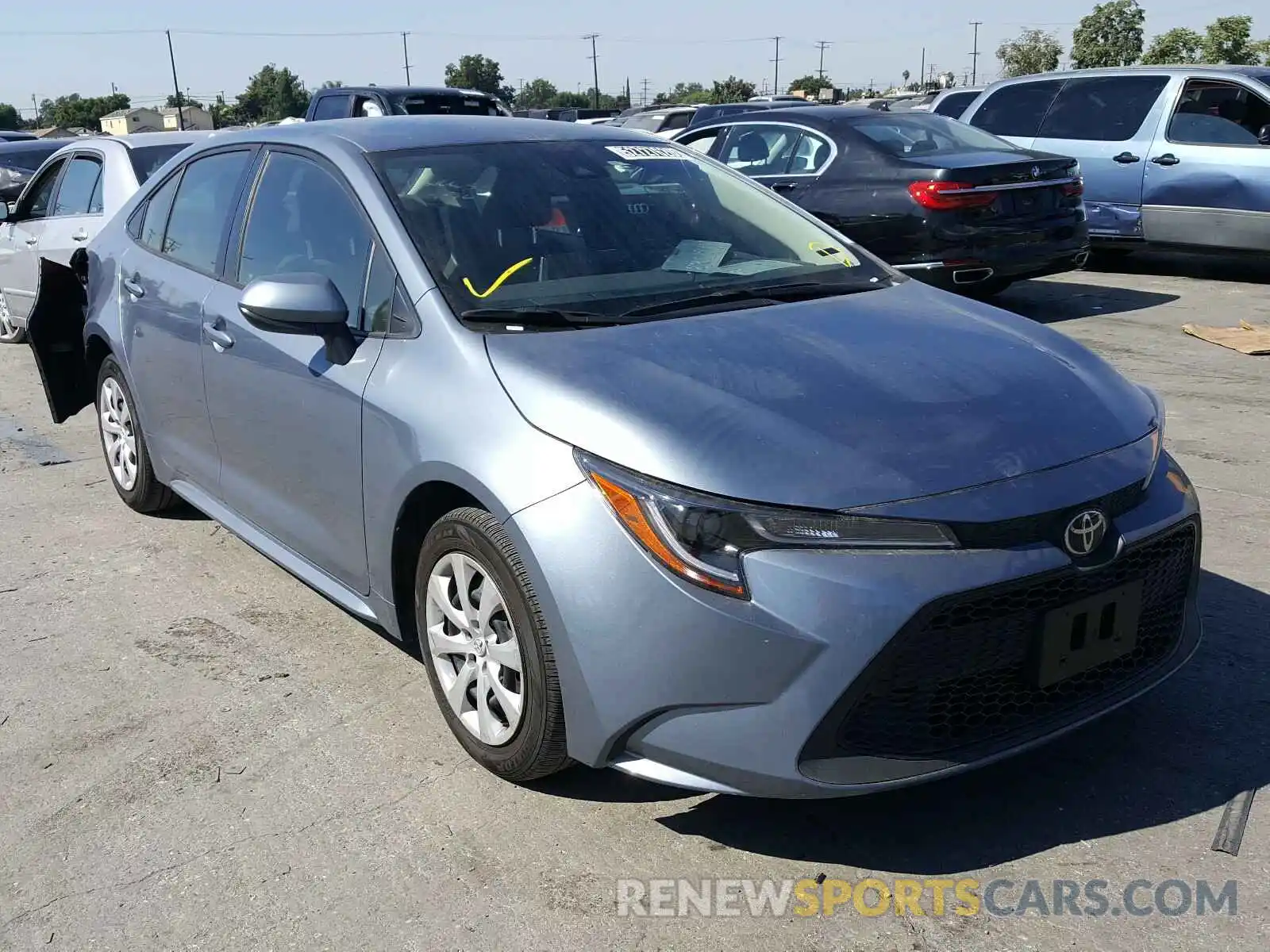 1 Photograph of a damaged car JTDEPRAE8LJ052667 TOYOTA COROLLA 2020