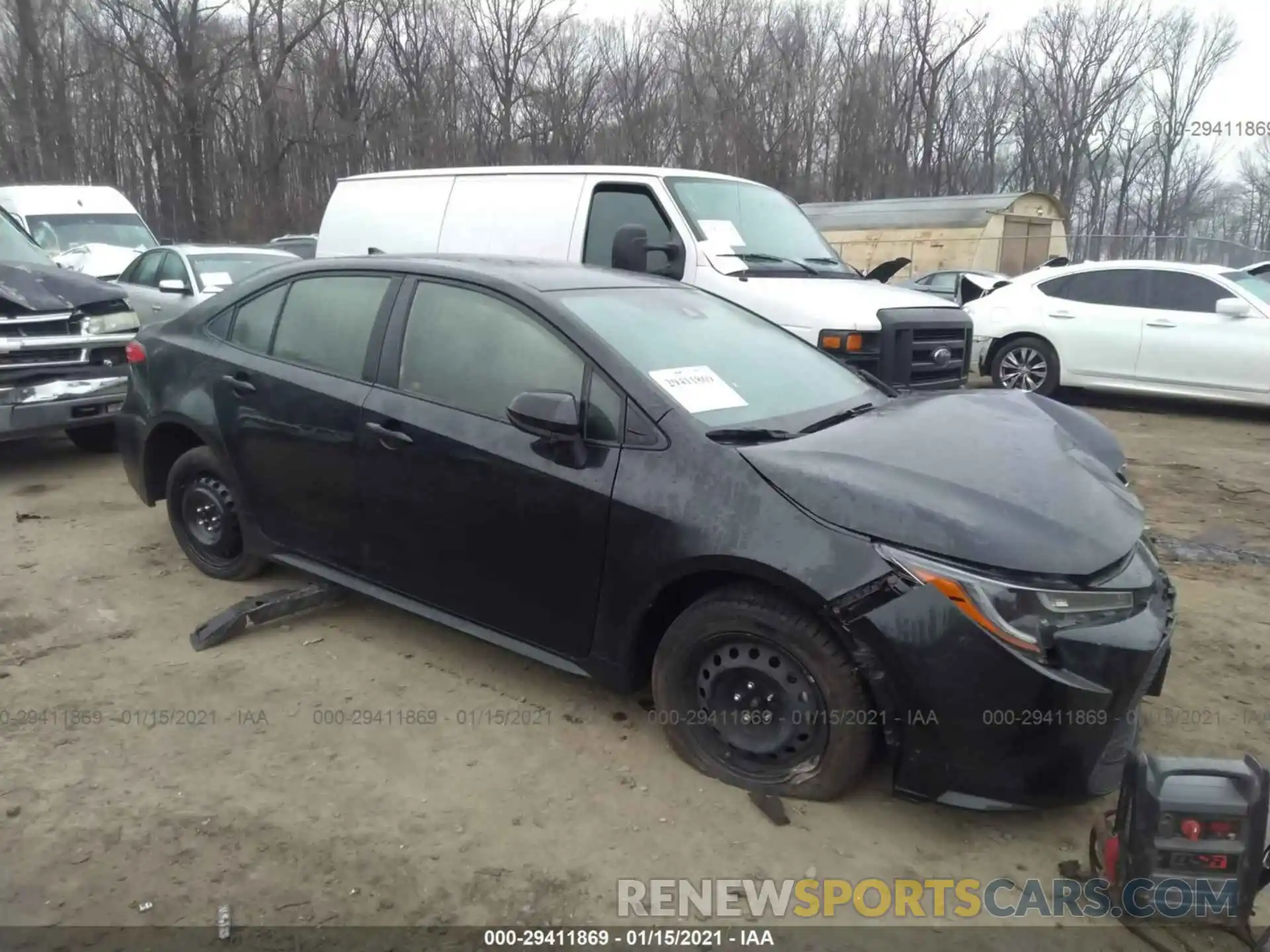 1 Photograph of a damaged car JTDEPRAE8LJ052751 TOYOTA COROLLA 2020