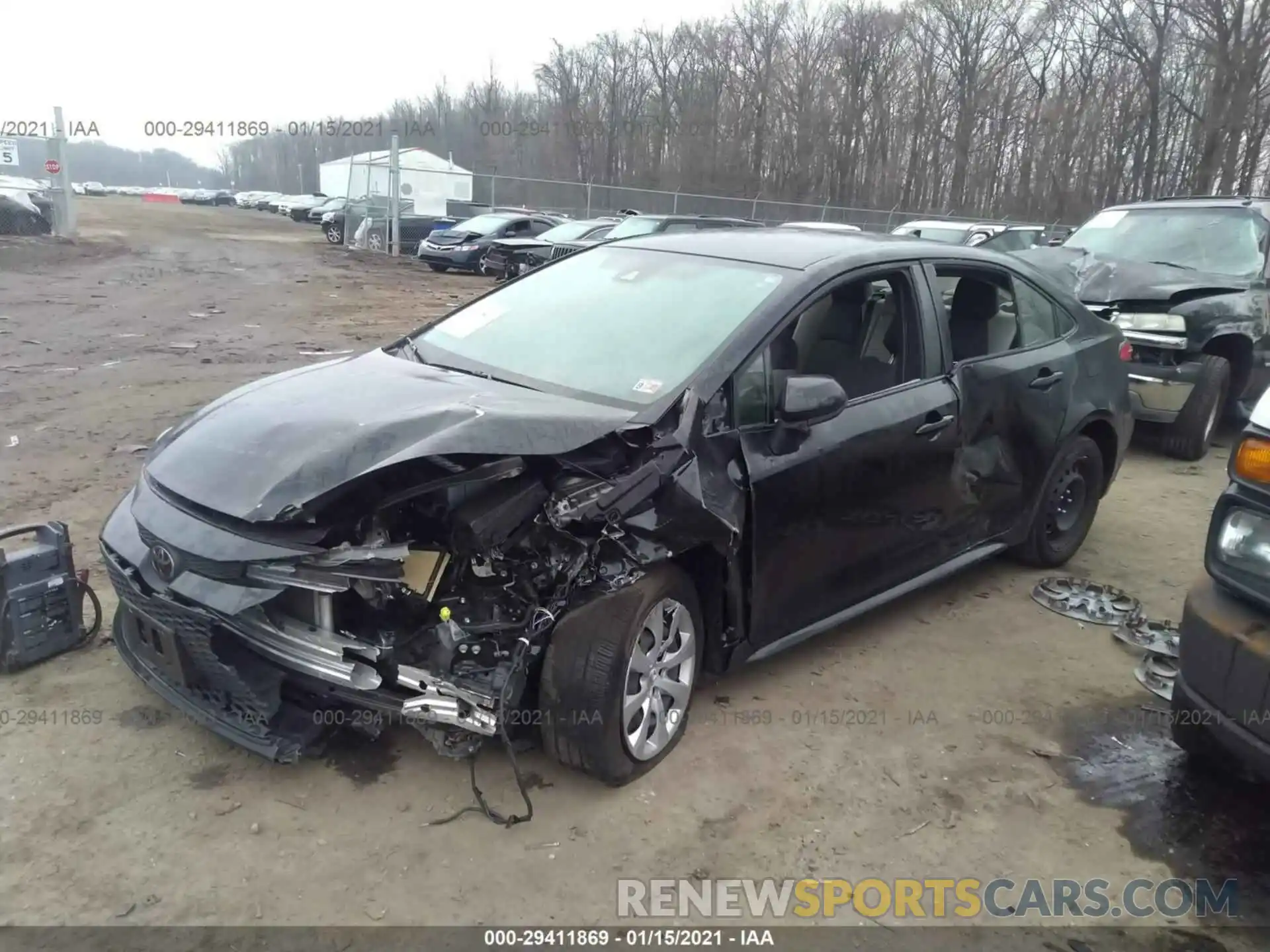 2 Photograph of a damaged car JTDEPRAE8LJ052751 TOYOTA COROLLA 2020