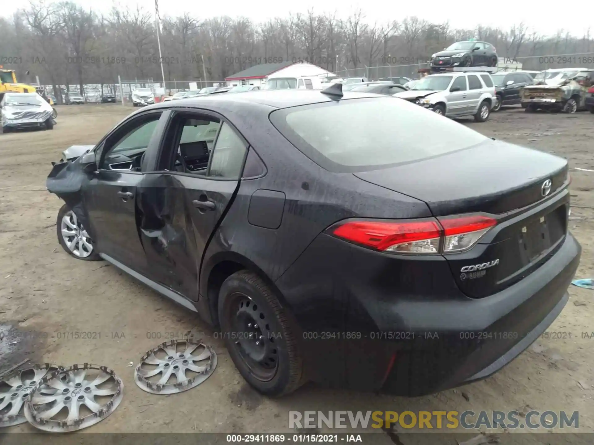 3 Photograph of a damaged car JTDEPRAE8LJ052751 TOYOTA COROLLA 2020