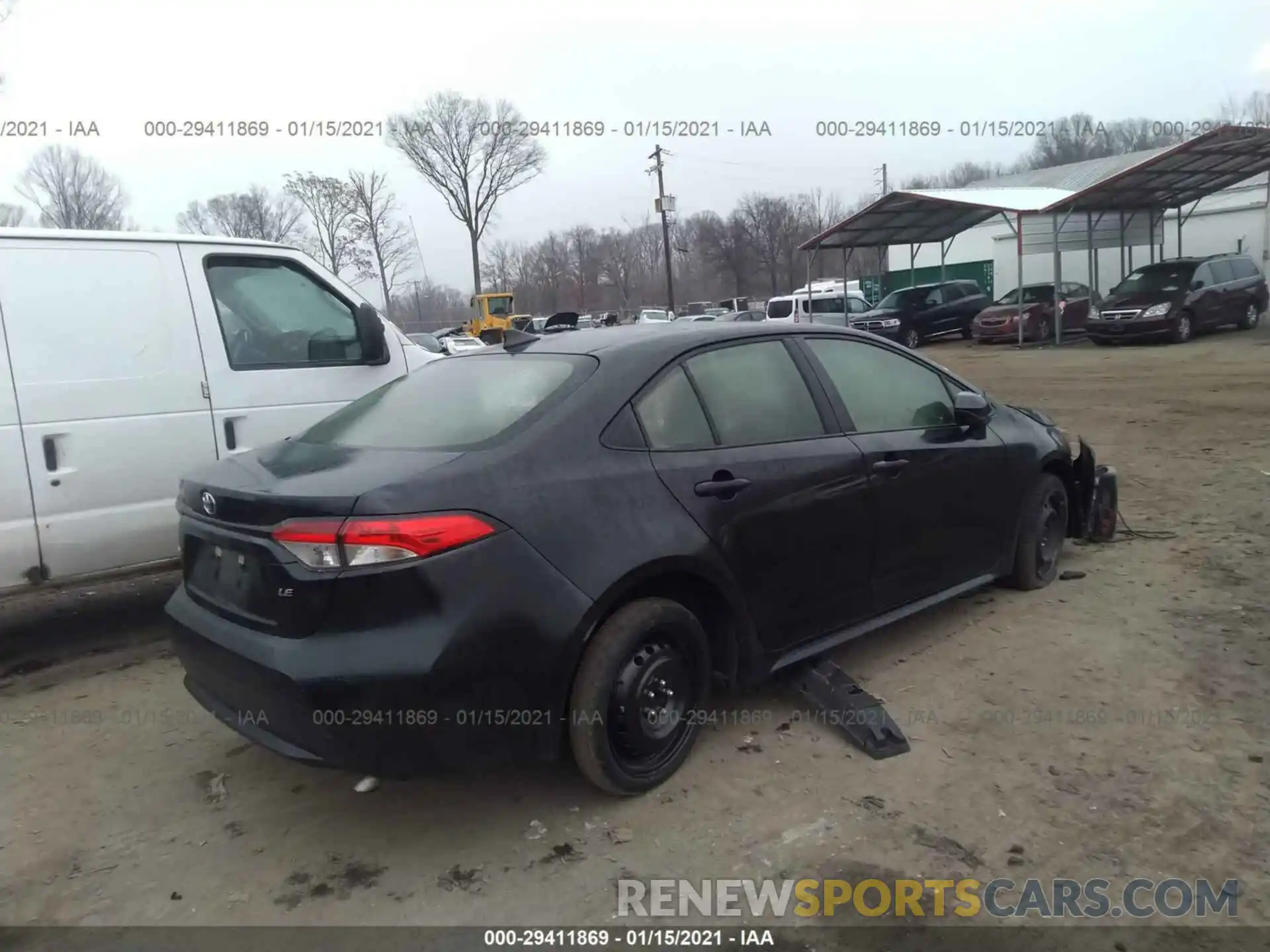 4 Photograph of a damaged car JTDEPRAE8LJ052751 TOYOTA COROLLA 2020