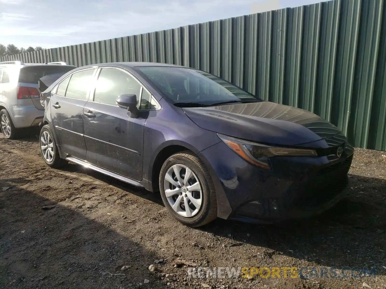 1 Photograph of a damaged car JTDEPRAE8LJ052765 TOYOTA COROLLA 2020