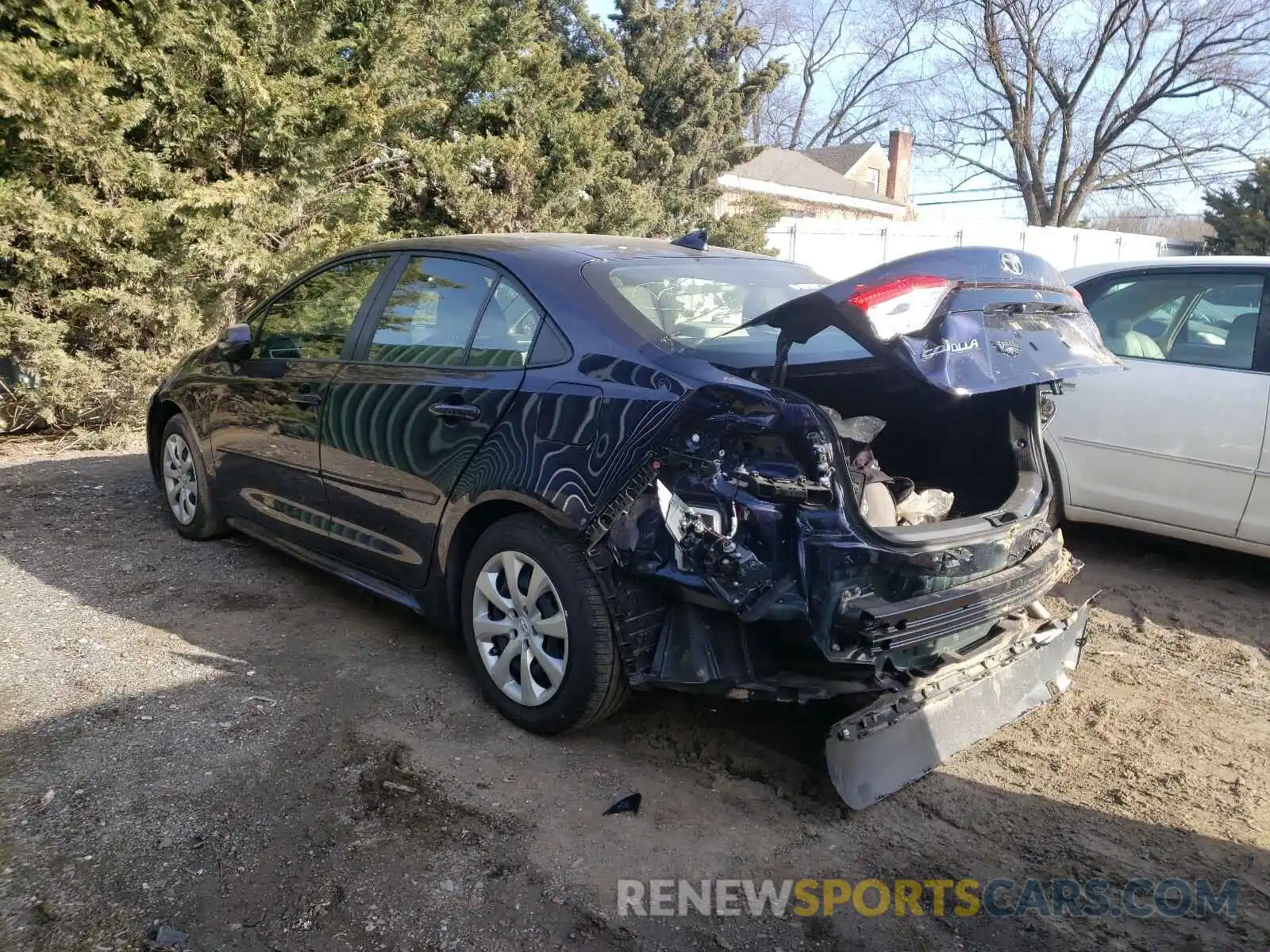 3 Photograph of a damaged car JTDEPRAE8LJ052765 TOYOTA COROLLA 2020