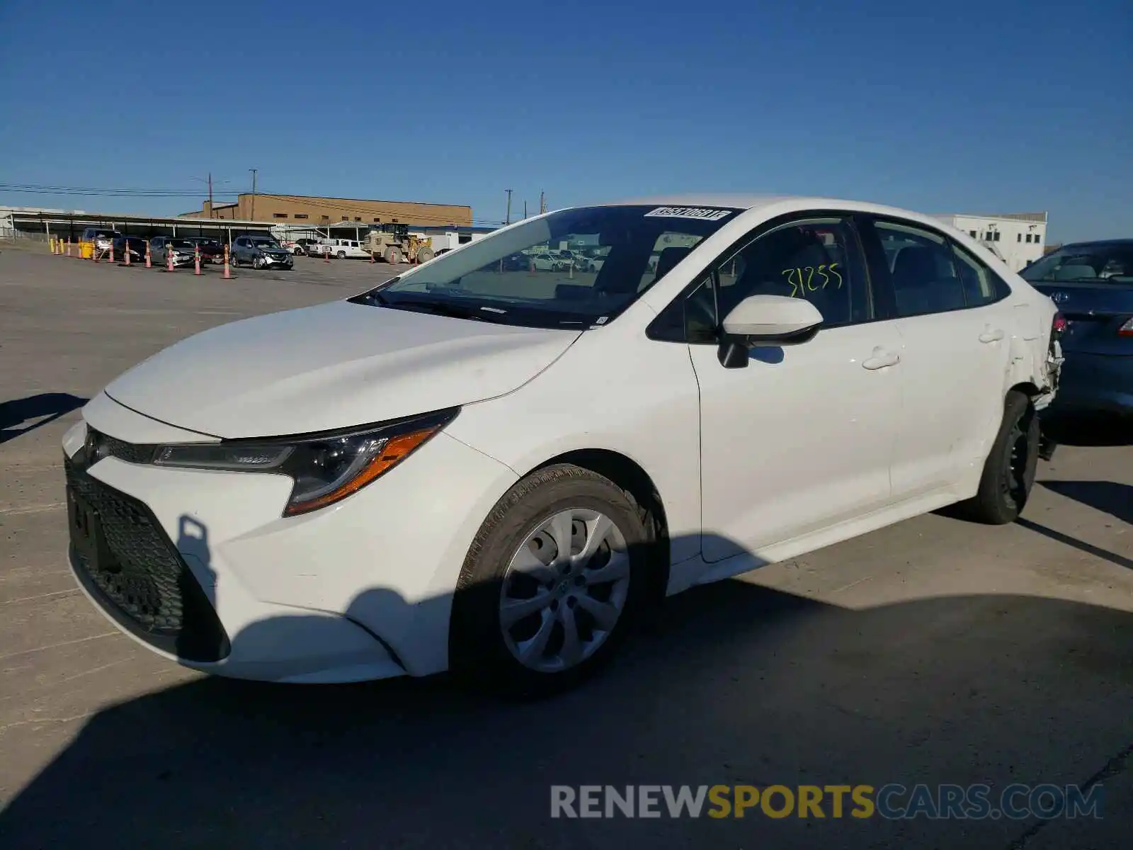 2 Photograph of a damaged car JTDEPRAE8LJ052779 TOYOTA COROLLA 2020