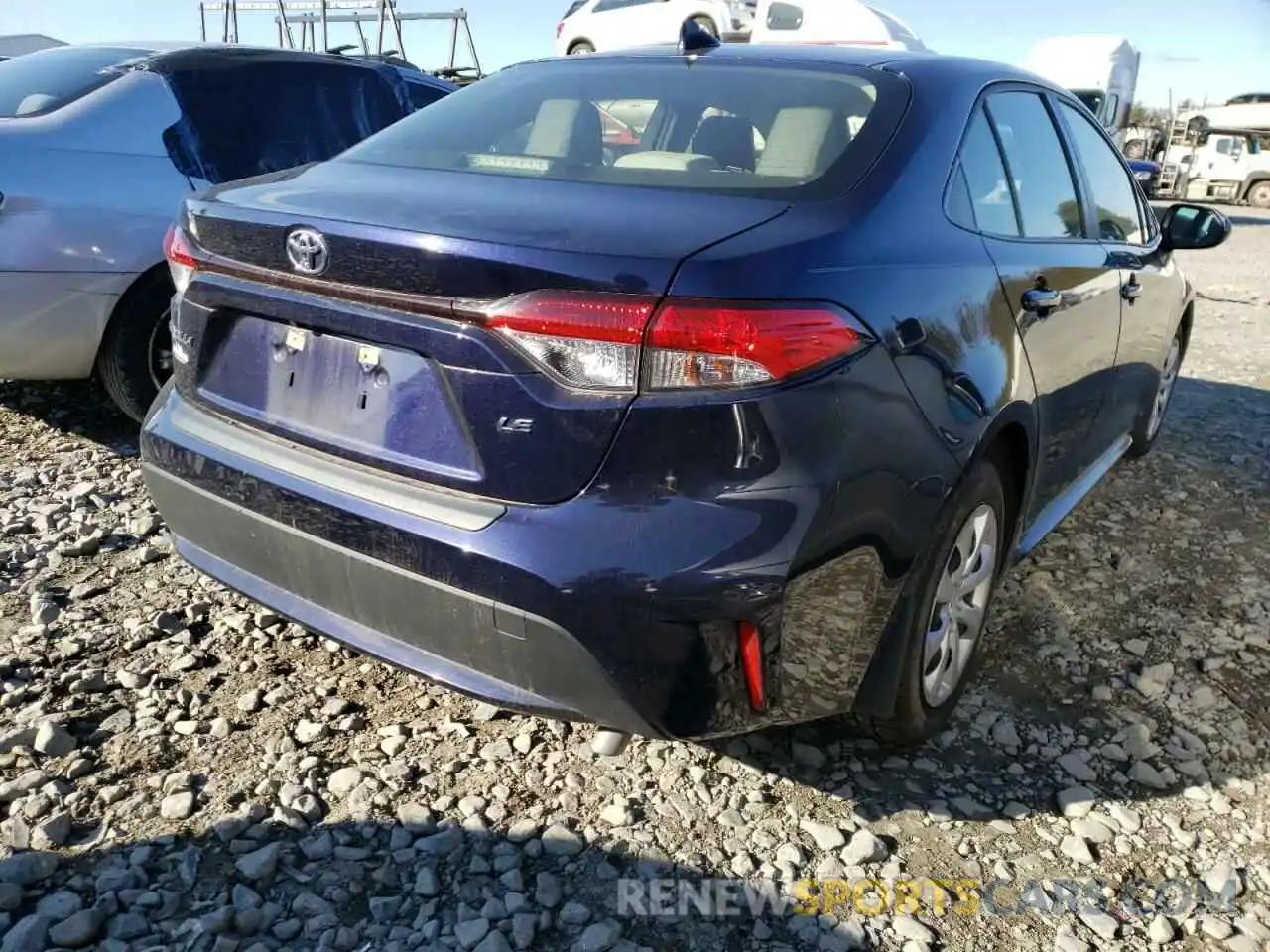 4 Photograph of a damaged car JTDEPRAE8LJ052796 TOYOTA COROLLA 2020