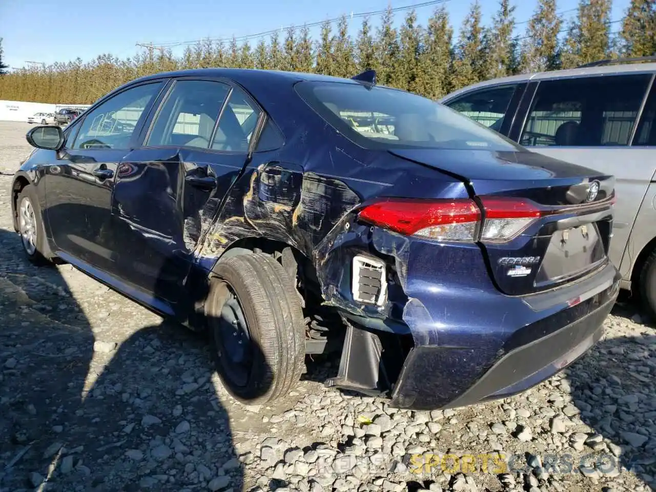 9 Photograph of a damaged car JTDEPRAE8LJ052796 TOYOTA COROLLA 2020