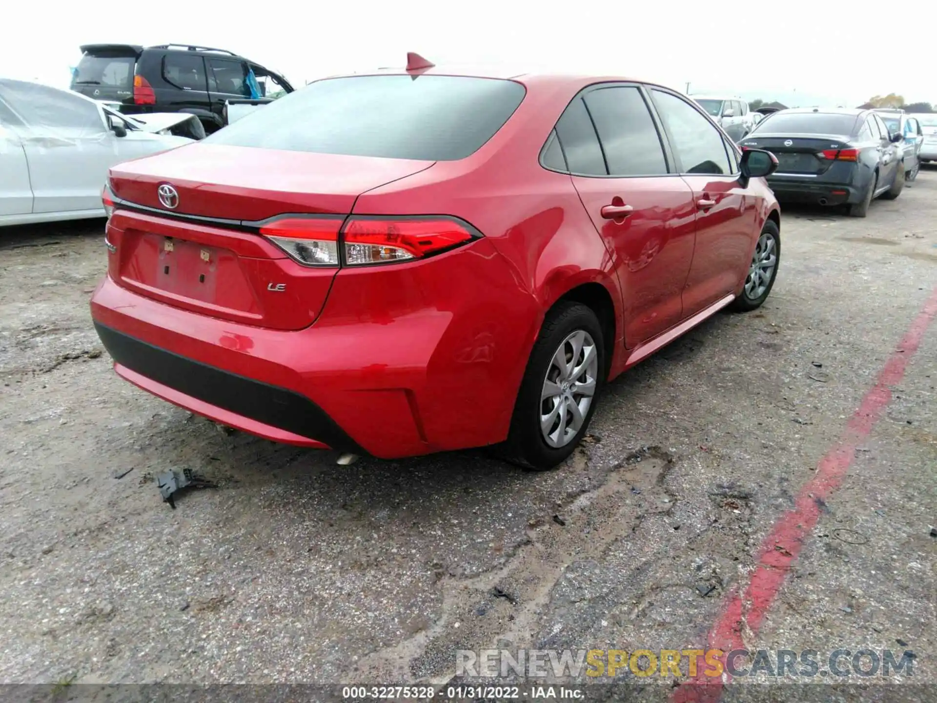 4 Photograph of a damaged car JTDEPRAE8LJ052801 TOYOTA COROLLA 2020