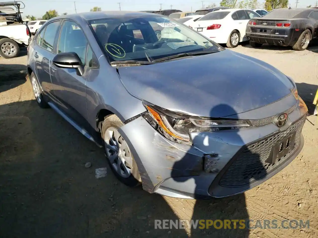 1 Photograph of a damaged car JTDEPRAE8LJ052815 TOYOTA COROLLA 2020