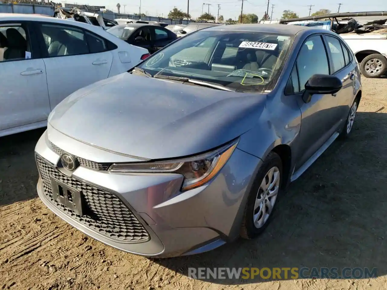 2 Photograph of a damaged car JTDEPRAE8LJ052815 TOYOTA COROLLA 2020