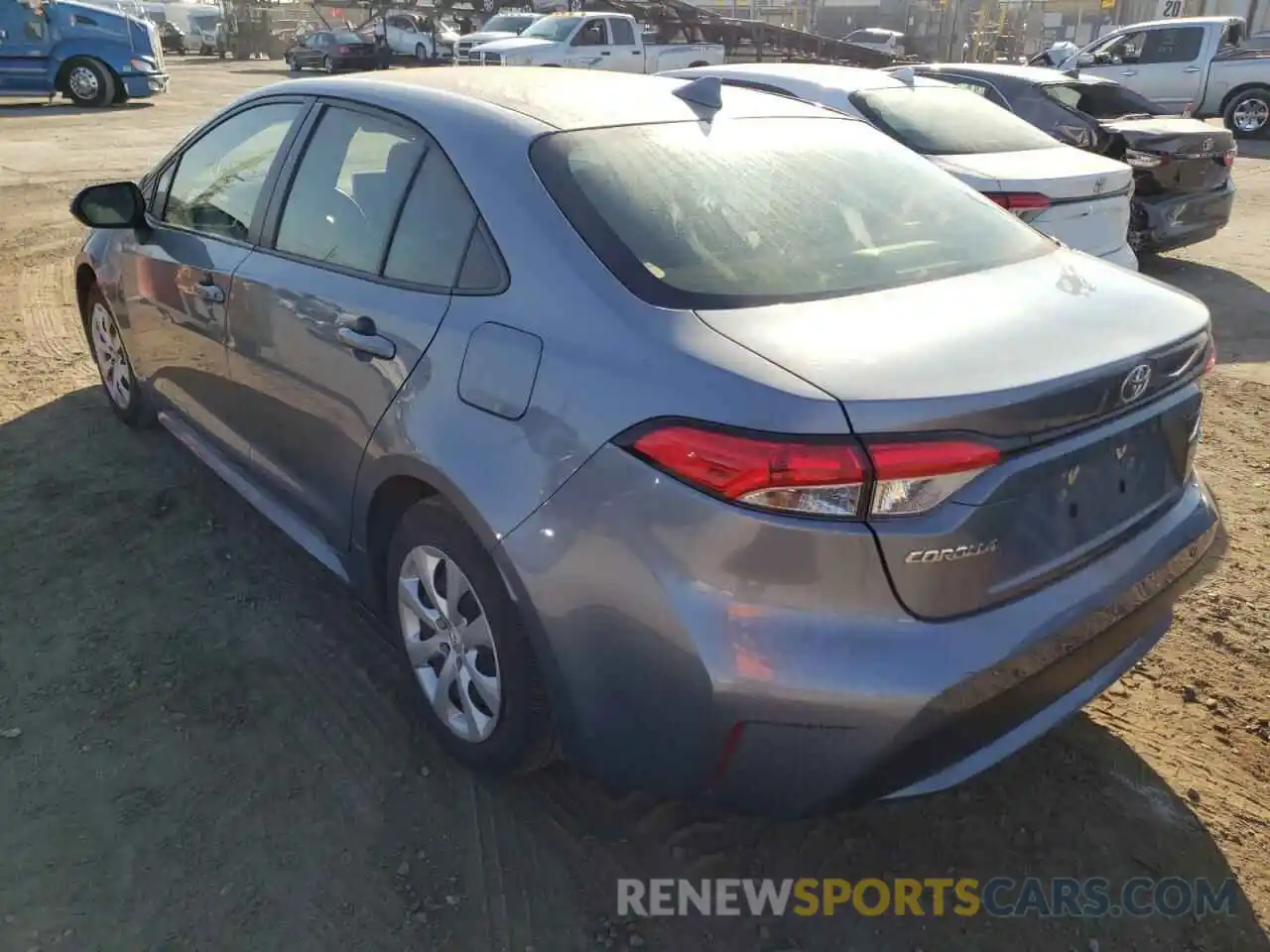 3 Photograph of a damaged car JTDEPRAE8LJ052815 TOYOTA COROLLA 2020