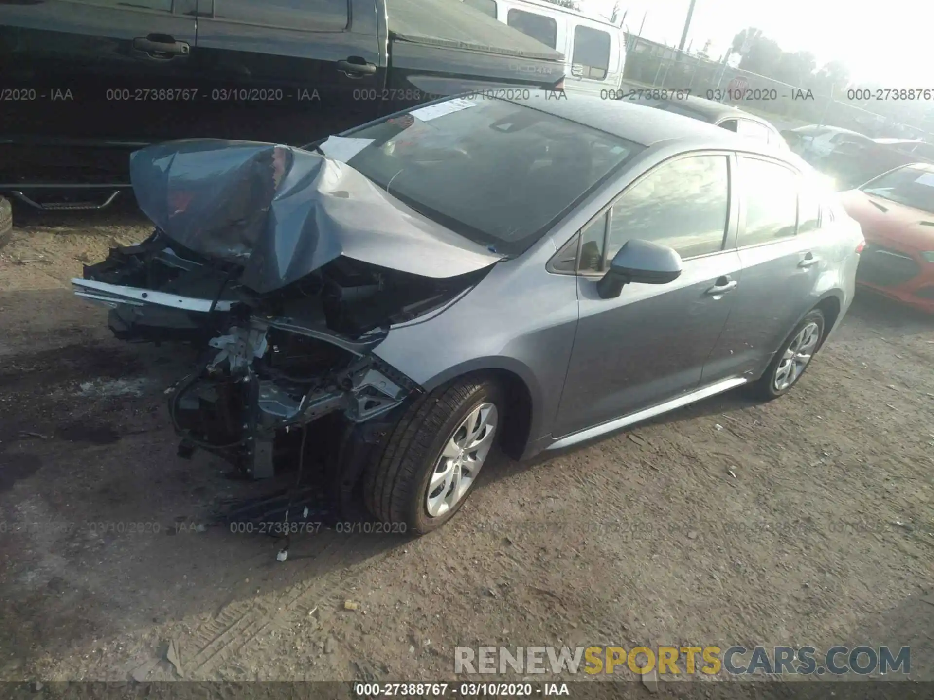 2 Photograph of a damaged car JTDEPRAE8LJ053298 TOYOTA COROLLA 2020