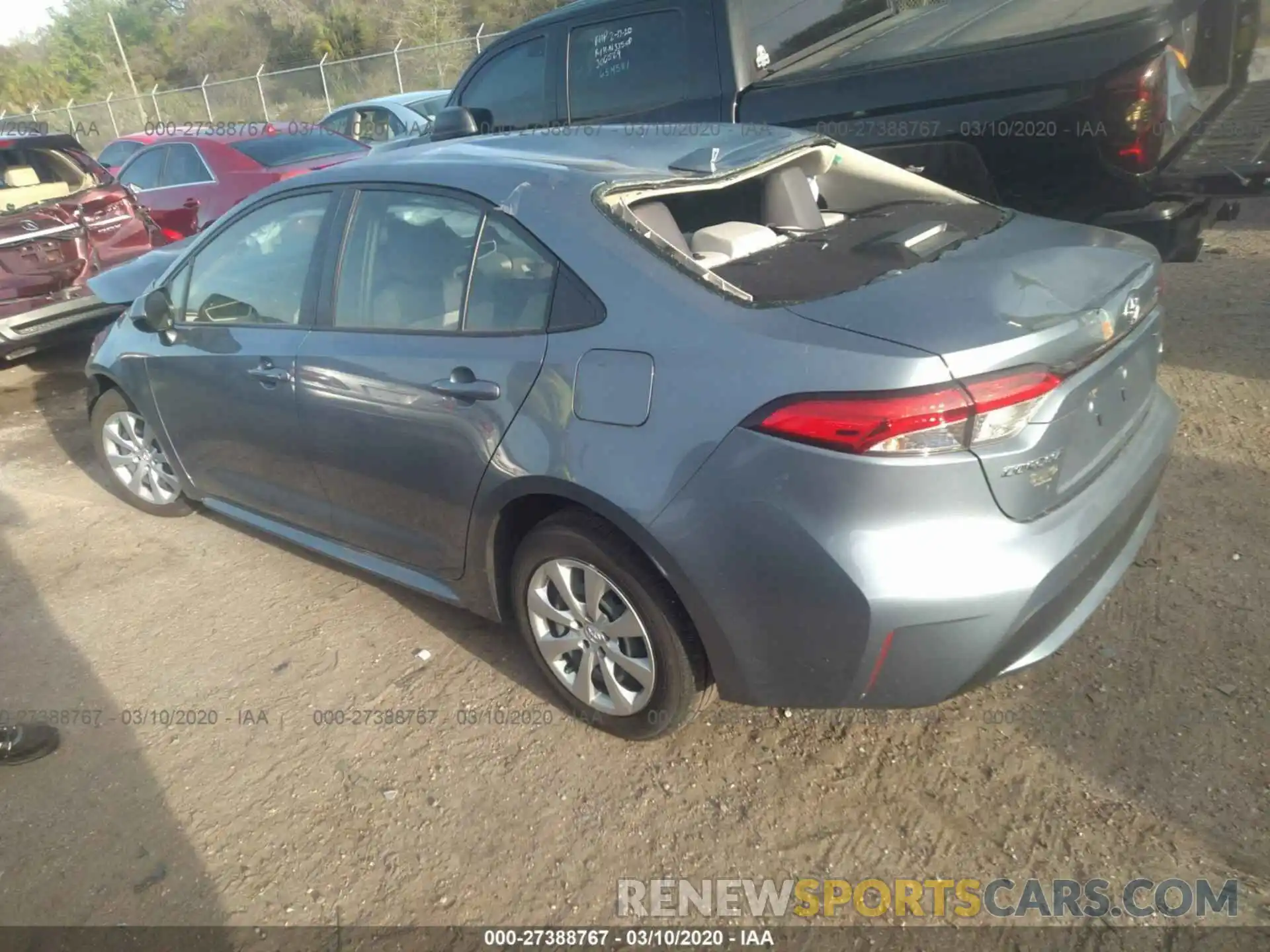 3 Photograph of a damaged car JTDEPRAE8LJ053298 TOYOTA COROLLA 2020