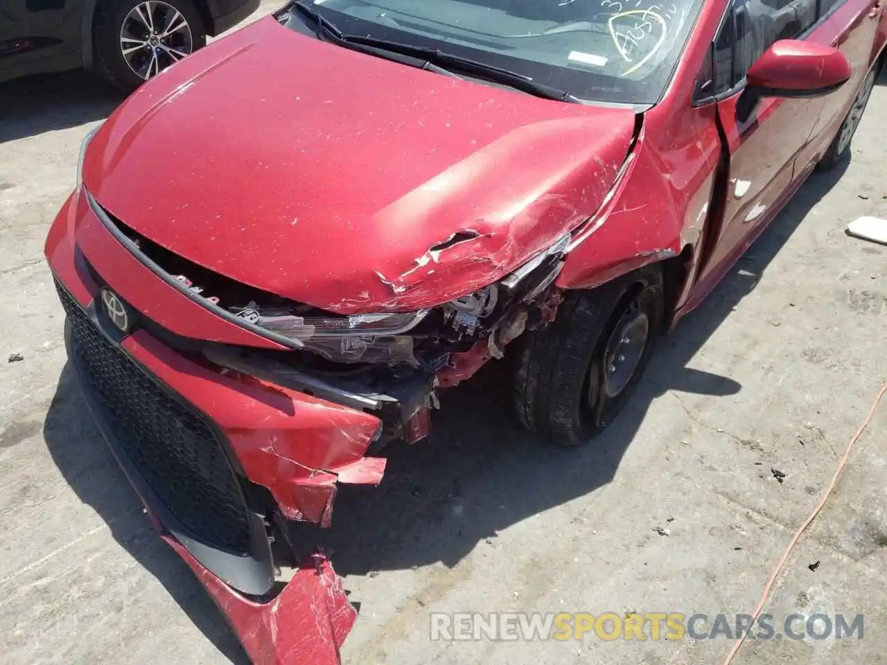 9 Photograph of a damaged car JTDEPRAE8LJ053379 TOYOTA COROLLA 2020