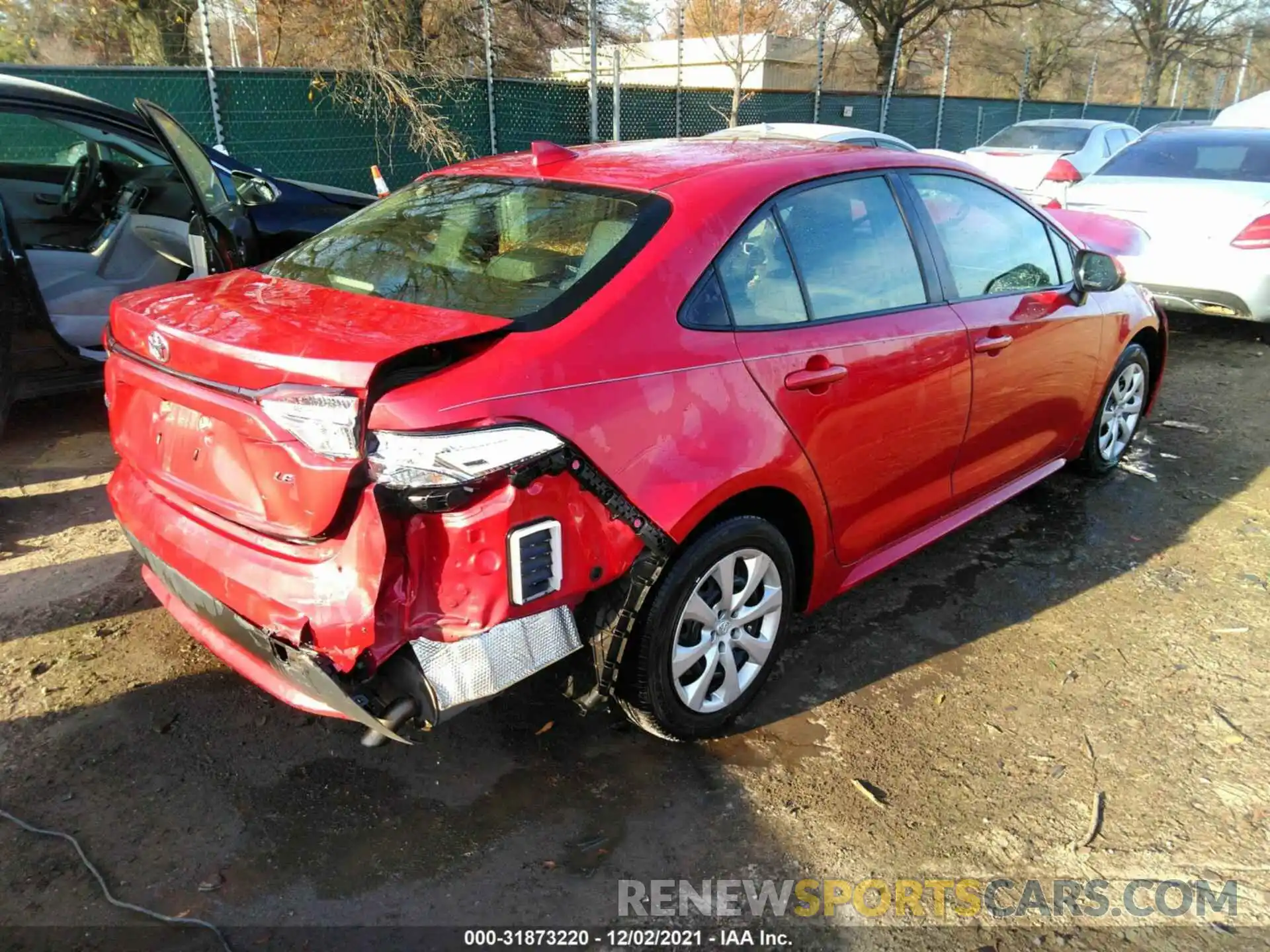 4 Photograph of a damaged car JTDEPRAE8LJ053754 TOYOTA COROLLA 2020