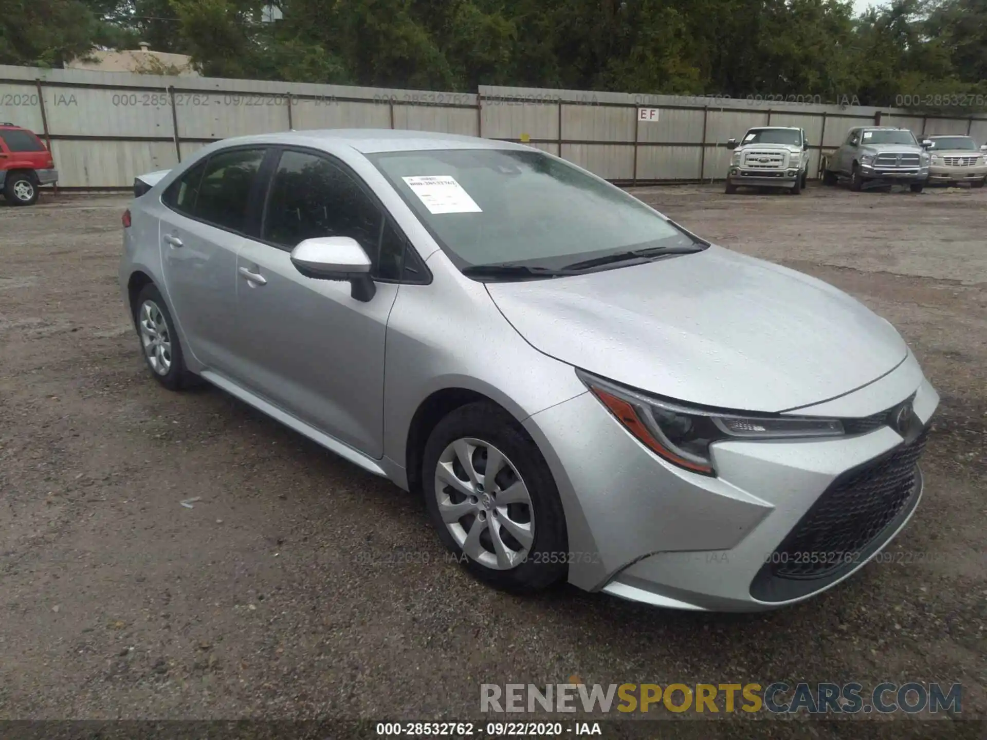 1 Photograph of a damaged car JTDEPRAE8LJ053964 TOYOTA COROLLA 2020