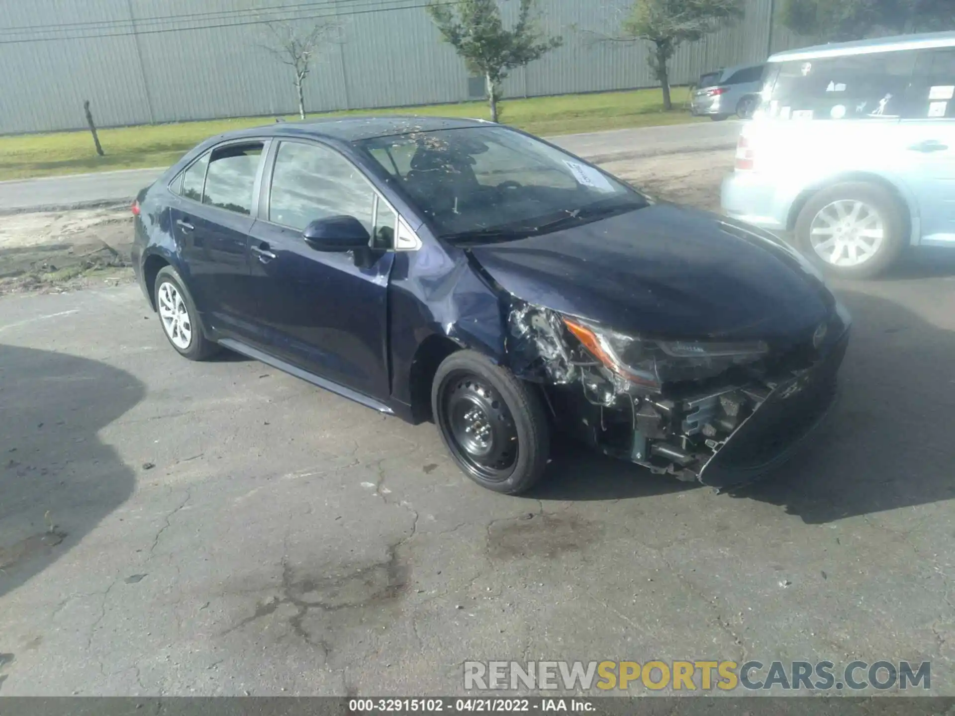 1 Photograph of a damaged car JTDEPRAE8LJ054144 TOYOTA COROLLA 2020