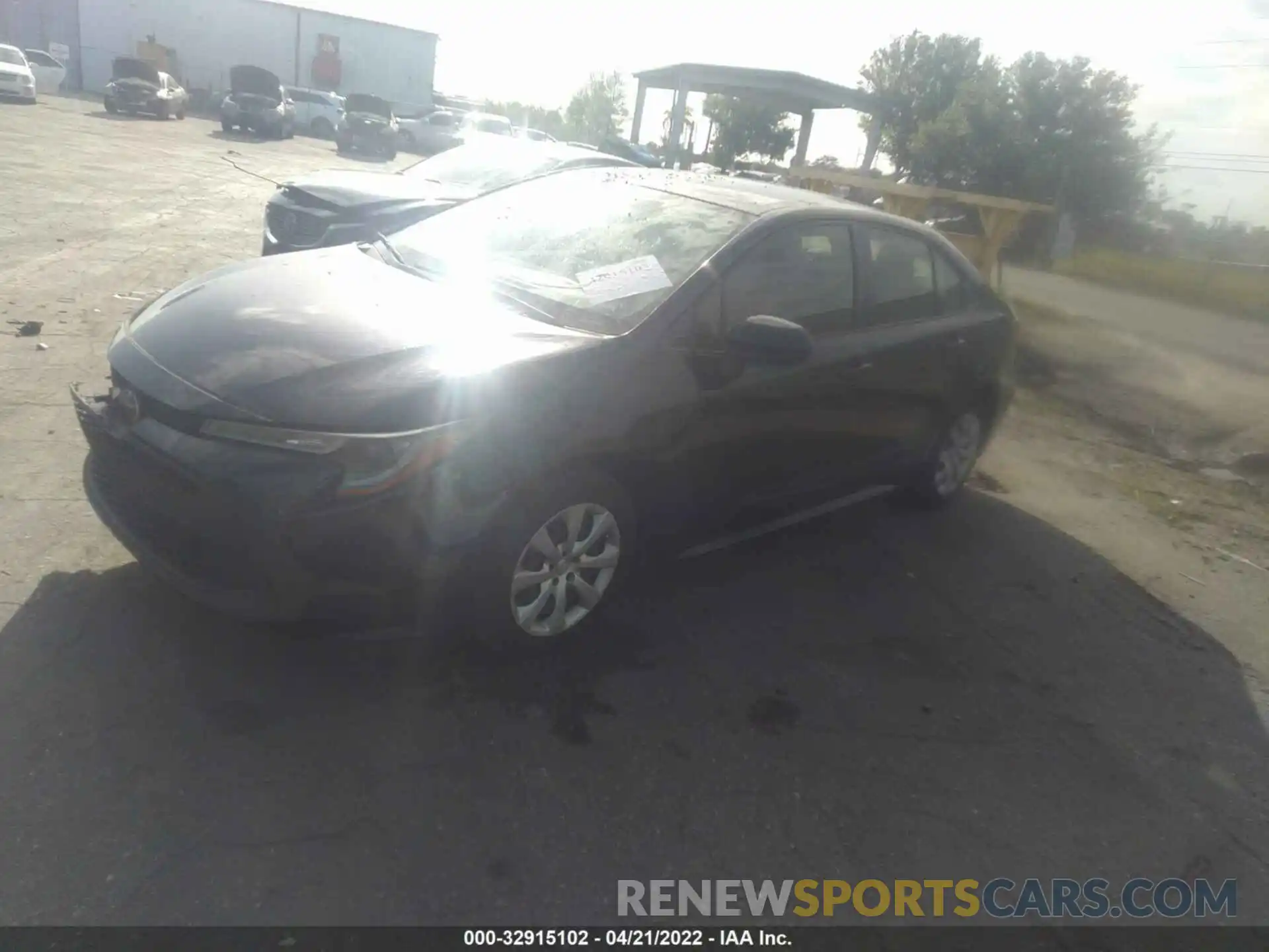 2 Photograph of a damaged car JTDEPRAE8LJ054144 TOYOTA COROLLA 2020