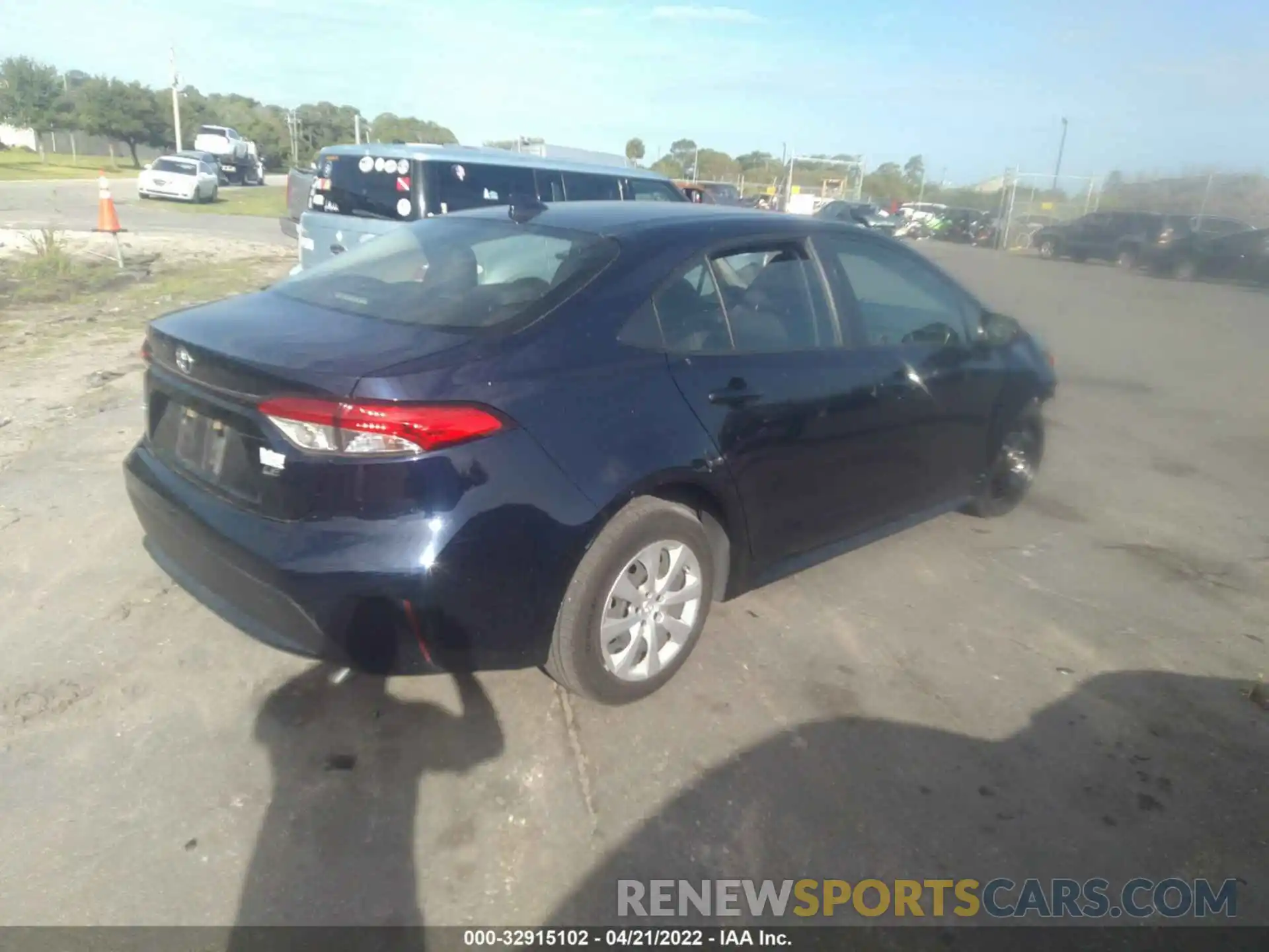 4 Photograph of a damaged car JTDEPRAE8LJ054144 TOYOTA COROLLA 2020