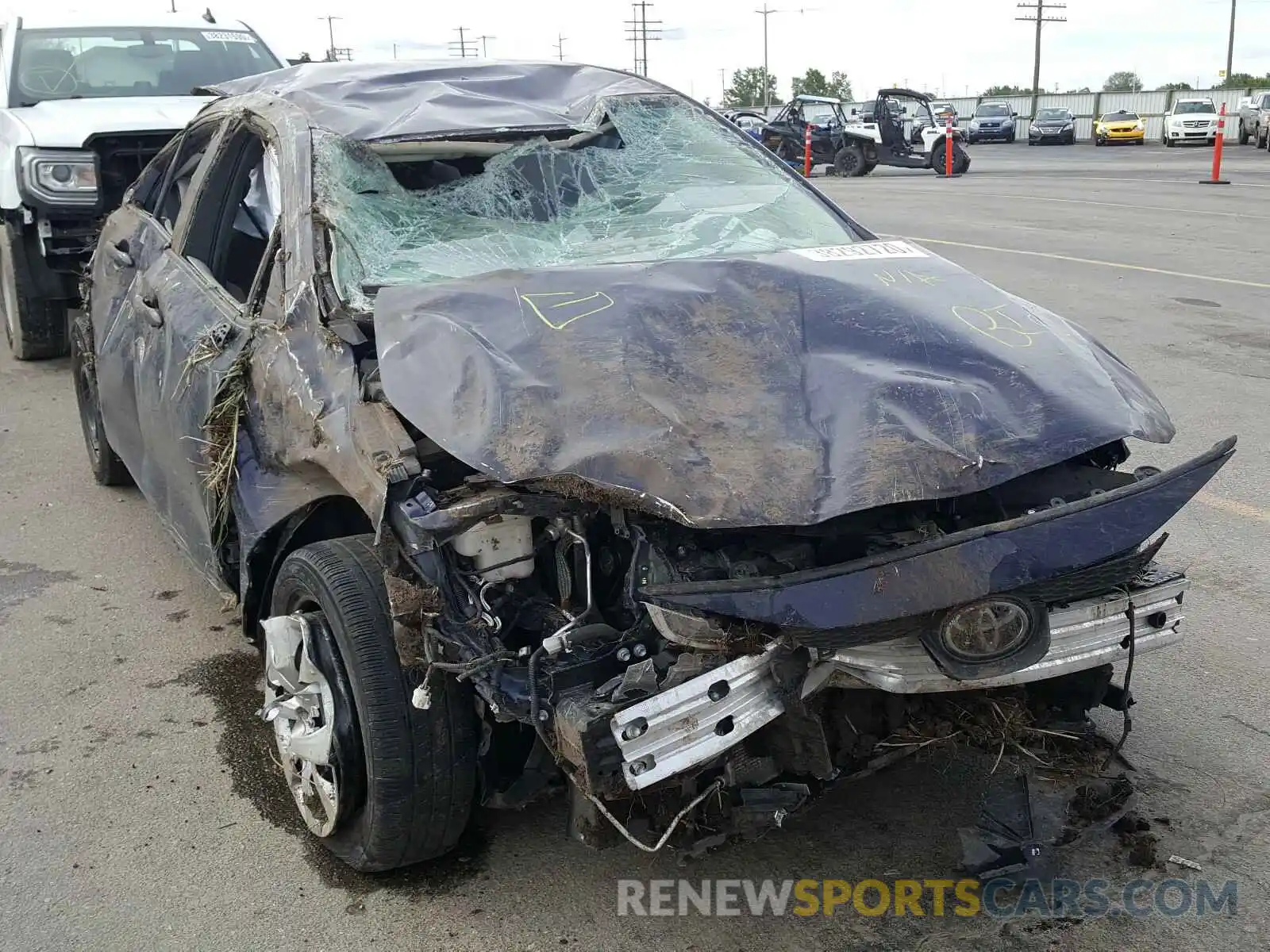 1 Photograph of a damaged car JTDEPRAE8LJ054306 TOYOTA COROLLA 2020