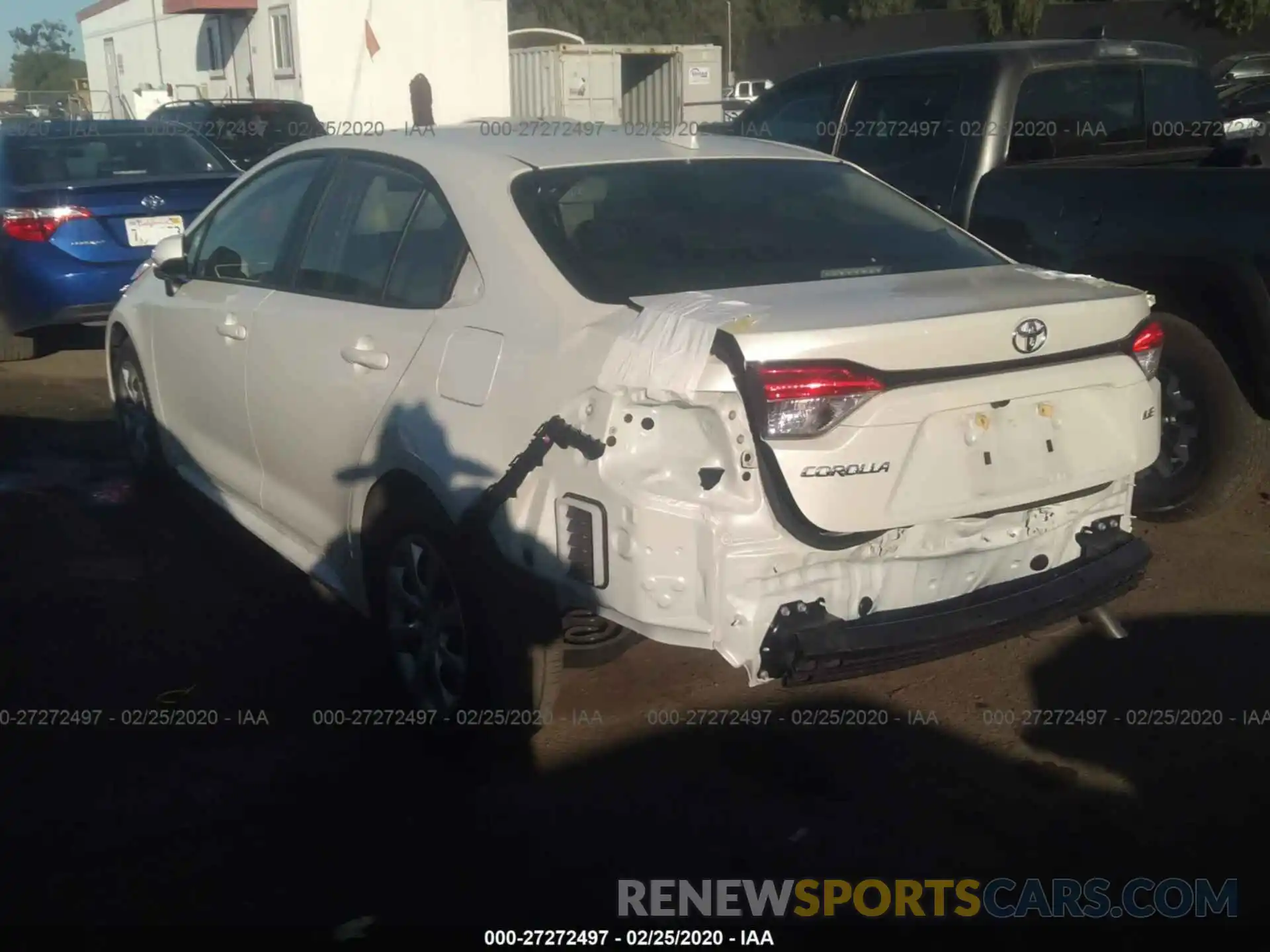 3 Photograph of a damaged car JTDEPRAE8LJ054984 TOYOTA COROLLA 2020