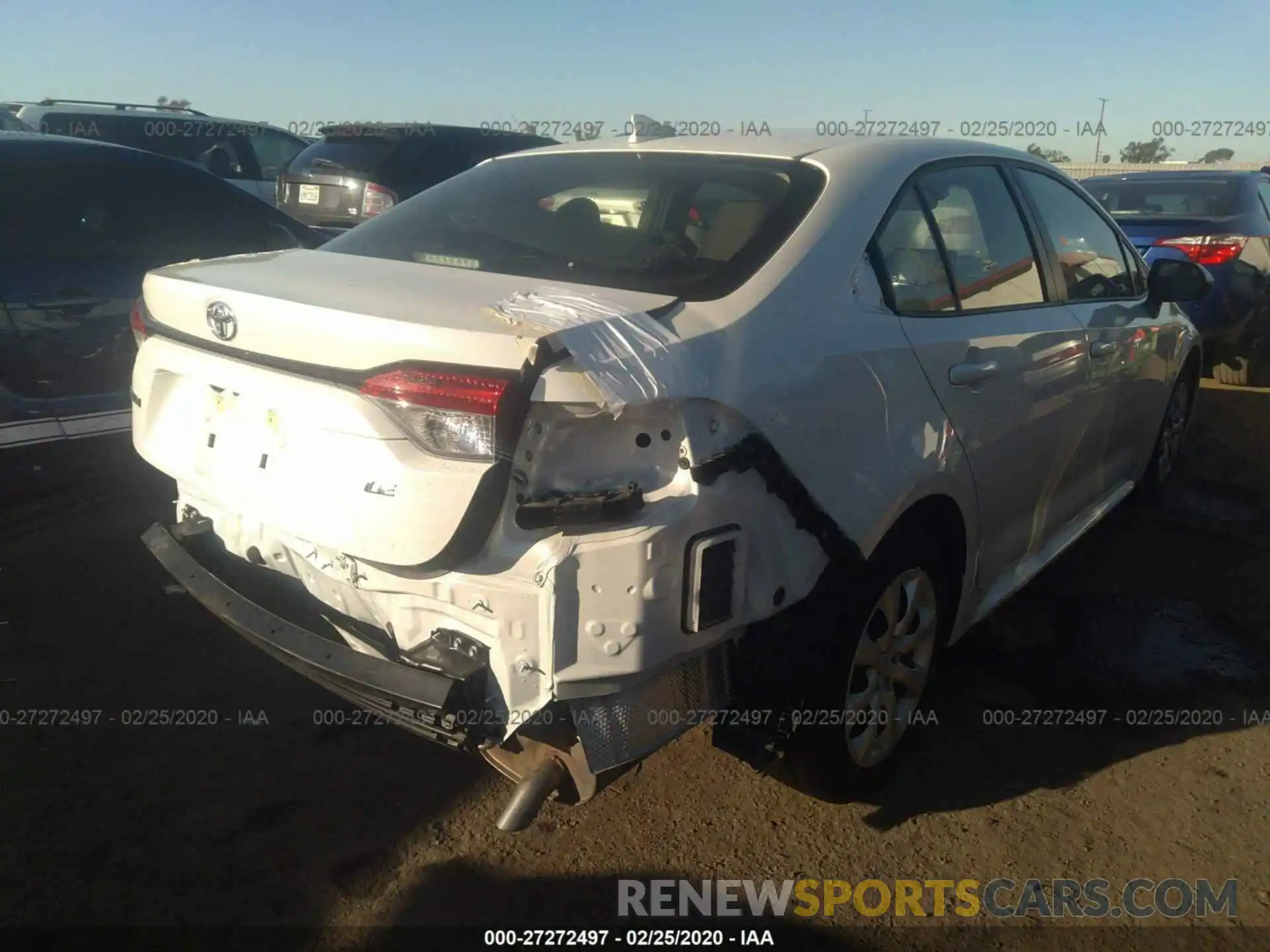 4 Photograph of a damaged car JTDEPRAE8LJ054984 TOYOTA COROLLA 2020