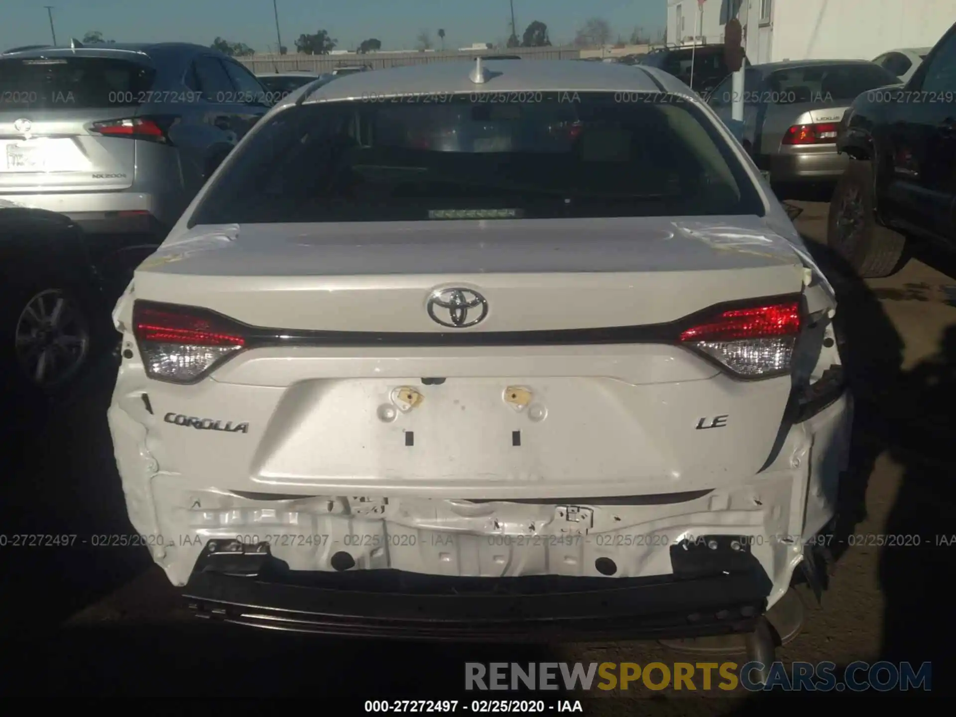 6 Photograph of a damaged car JTDEPRAE8LJ054984 TOYOTA COROLLA 2020