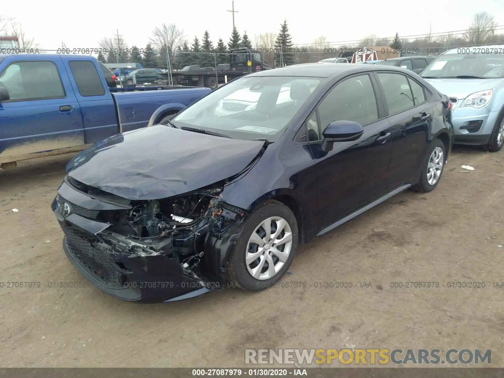 2 Photograph of a damaged car JTDEPRAE8LJ055018 TOYOTA COROLLA 2020