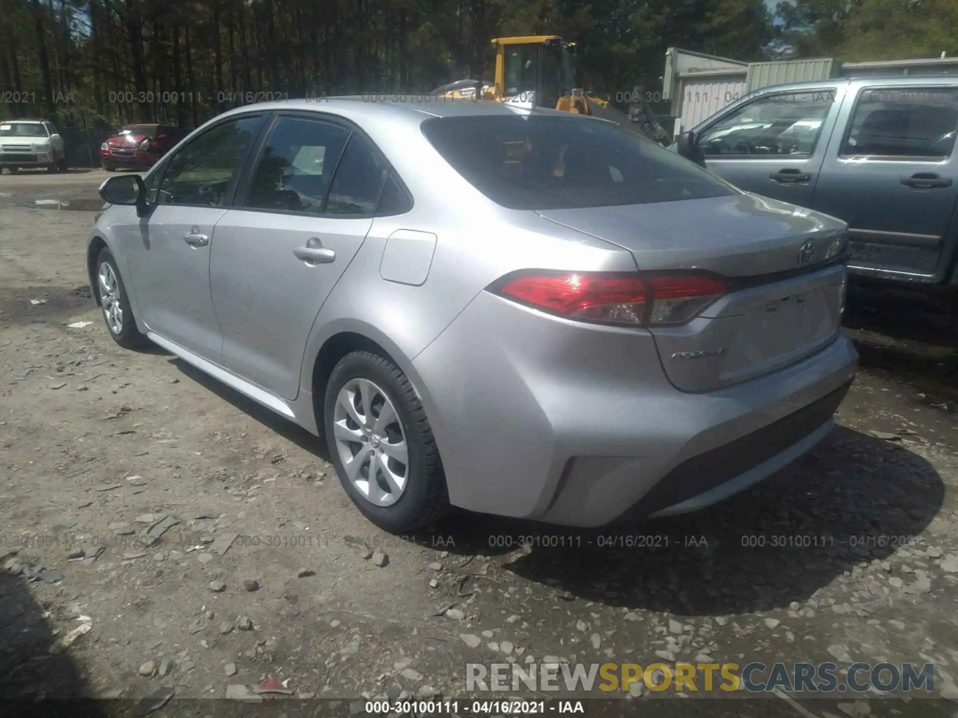 3 Photograph of a damaged car JTDEPRAE8LJ055102 TOYOTA COROLLA 2020