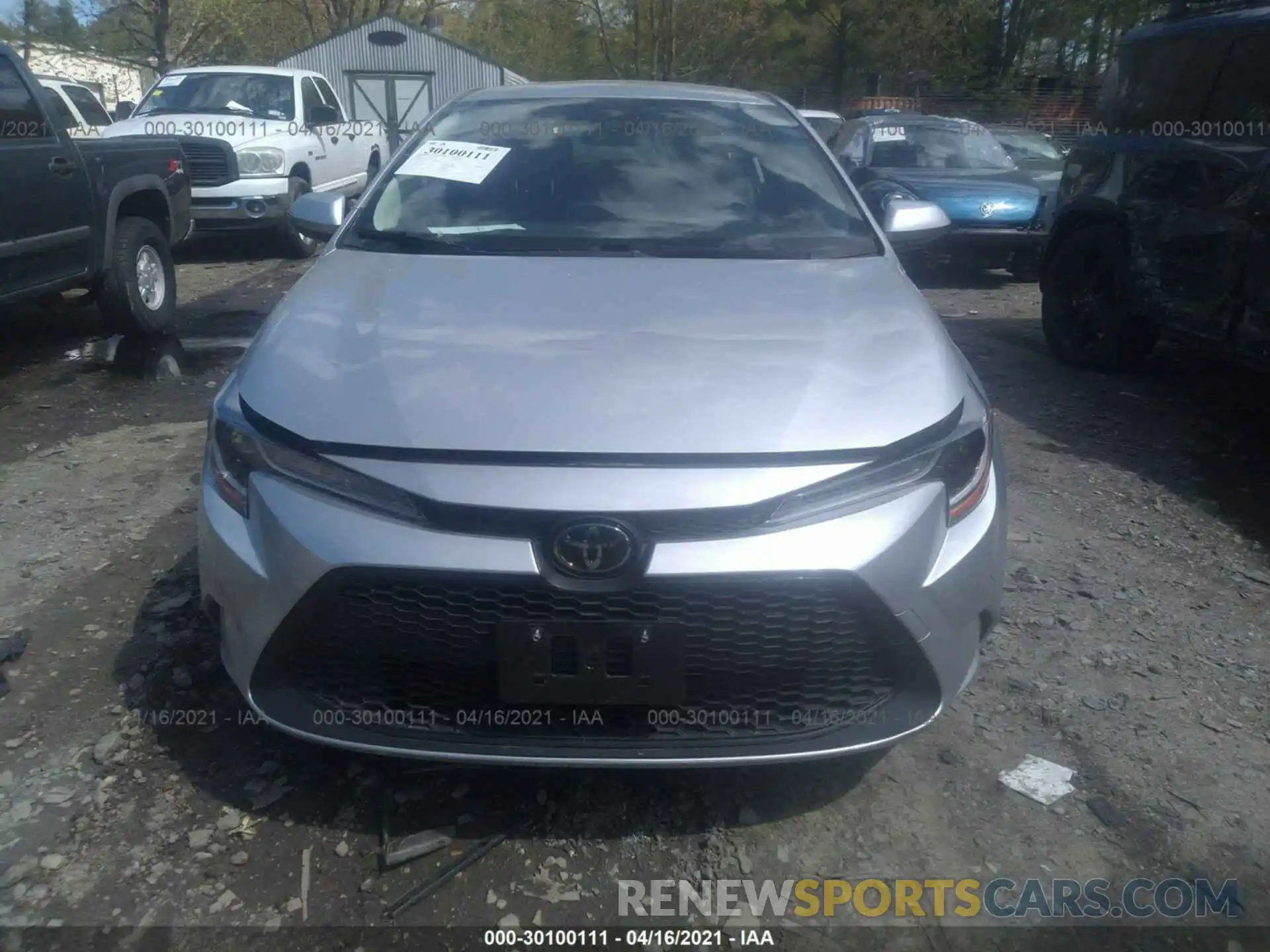 6 Photograph of a damaged car JTDEPRAE8LJ055102 TOYOTA COROLLA 2020