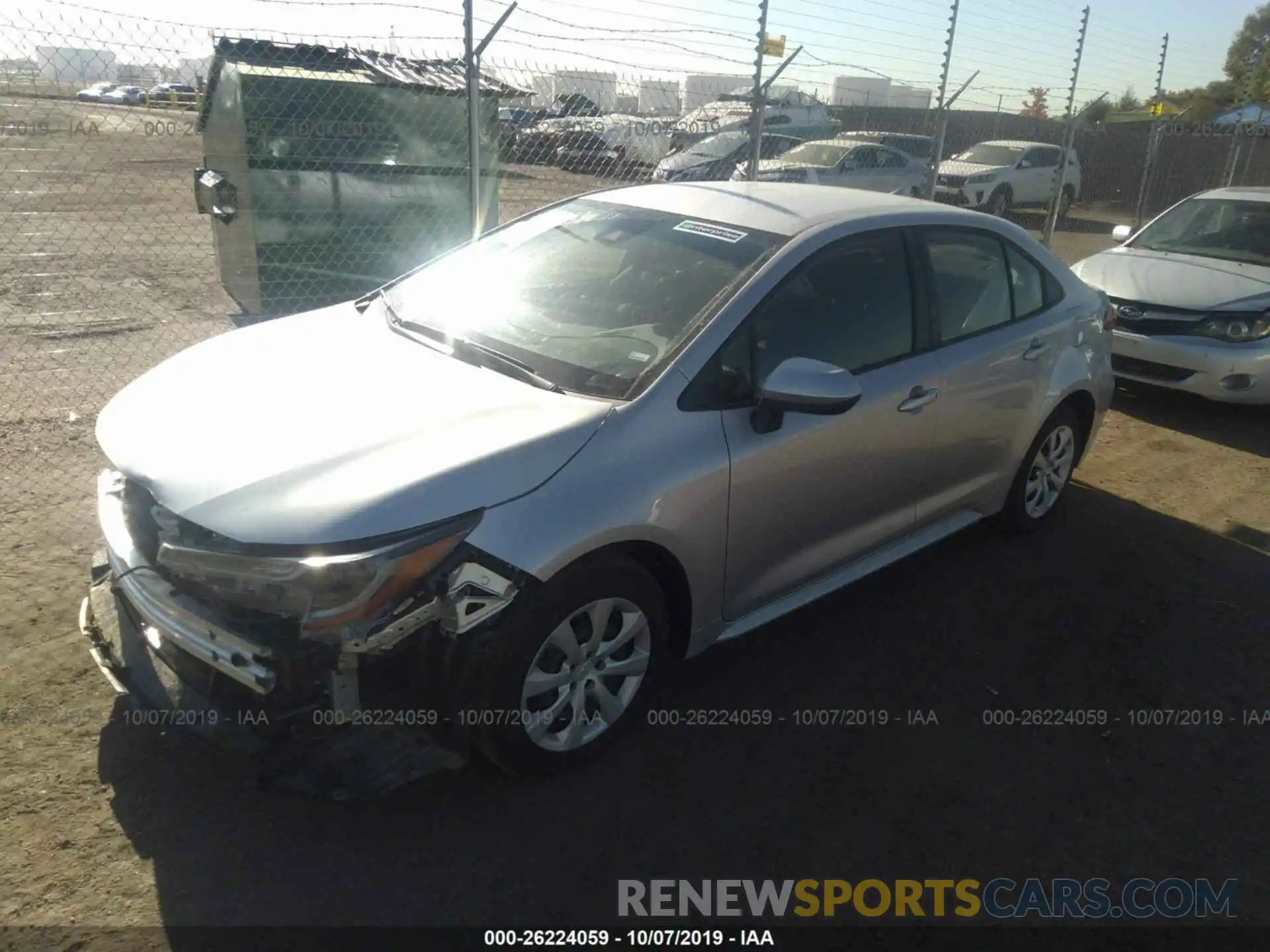 2 Photograph of a damaged car JTDEPRAE8LJ055505 TOYOTA COROLLA 2020