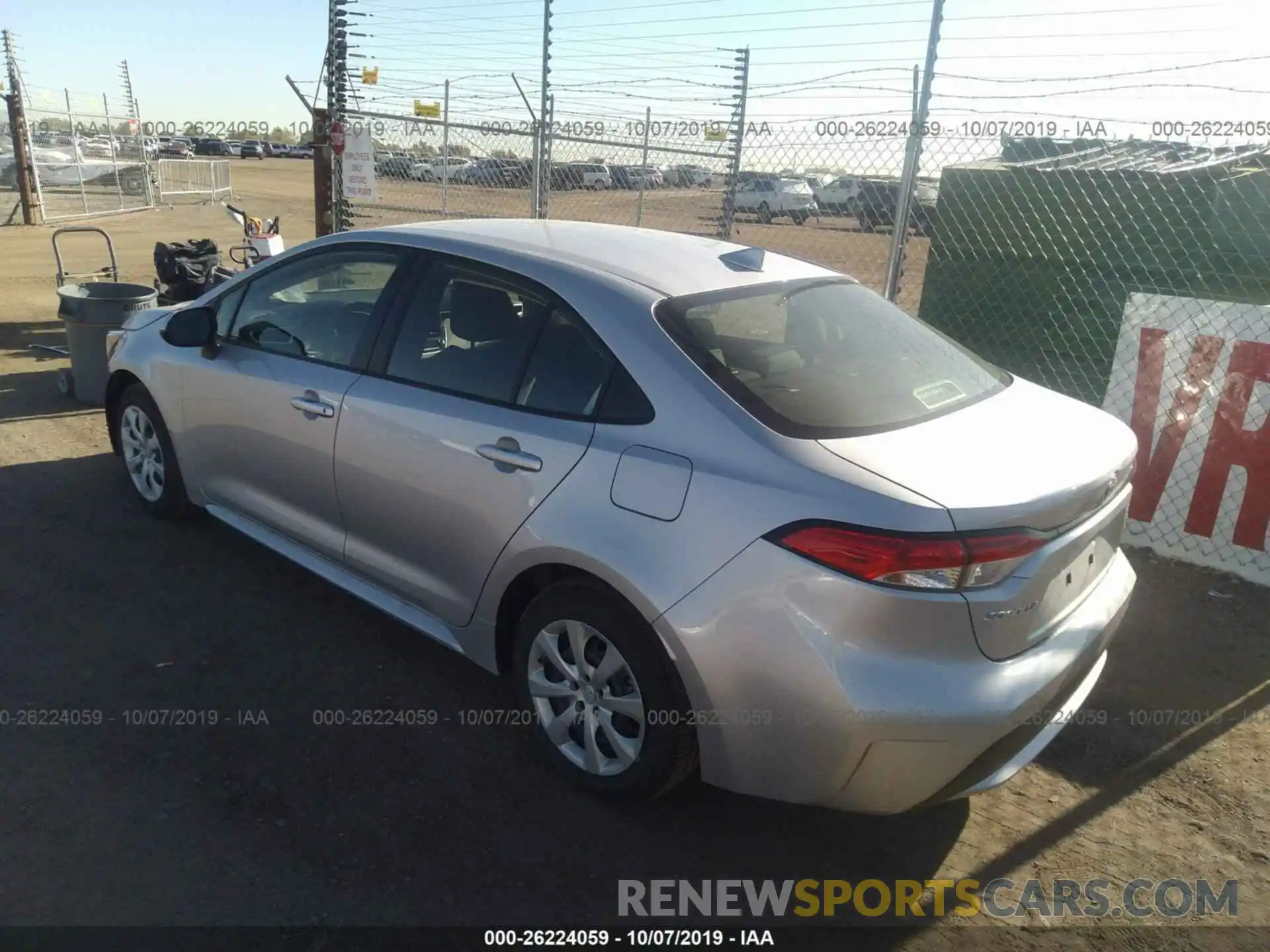 3 Photograph of a damaged car JTDEPRAE8LJ055505 TOYOTA COROLLA 2020