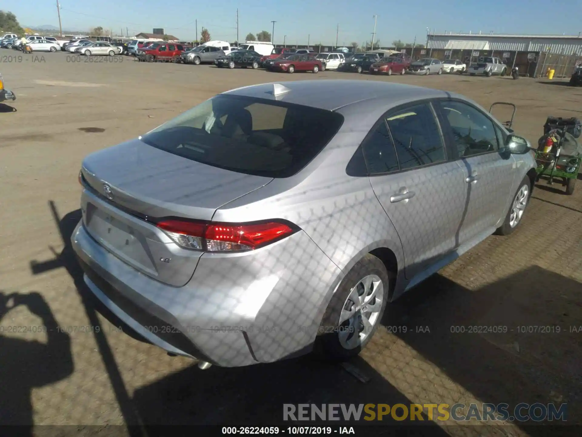 4 Photograph of a damaged car JTDEPRAE8LJ055505 TOYOTA COROLLA 2020