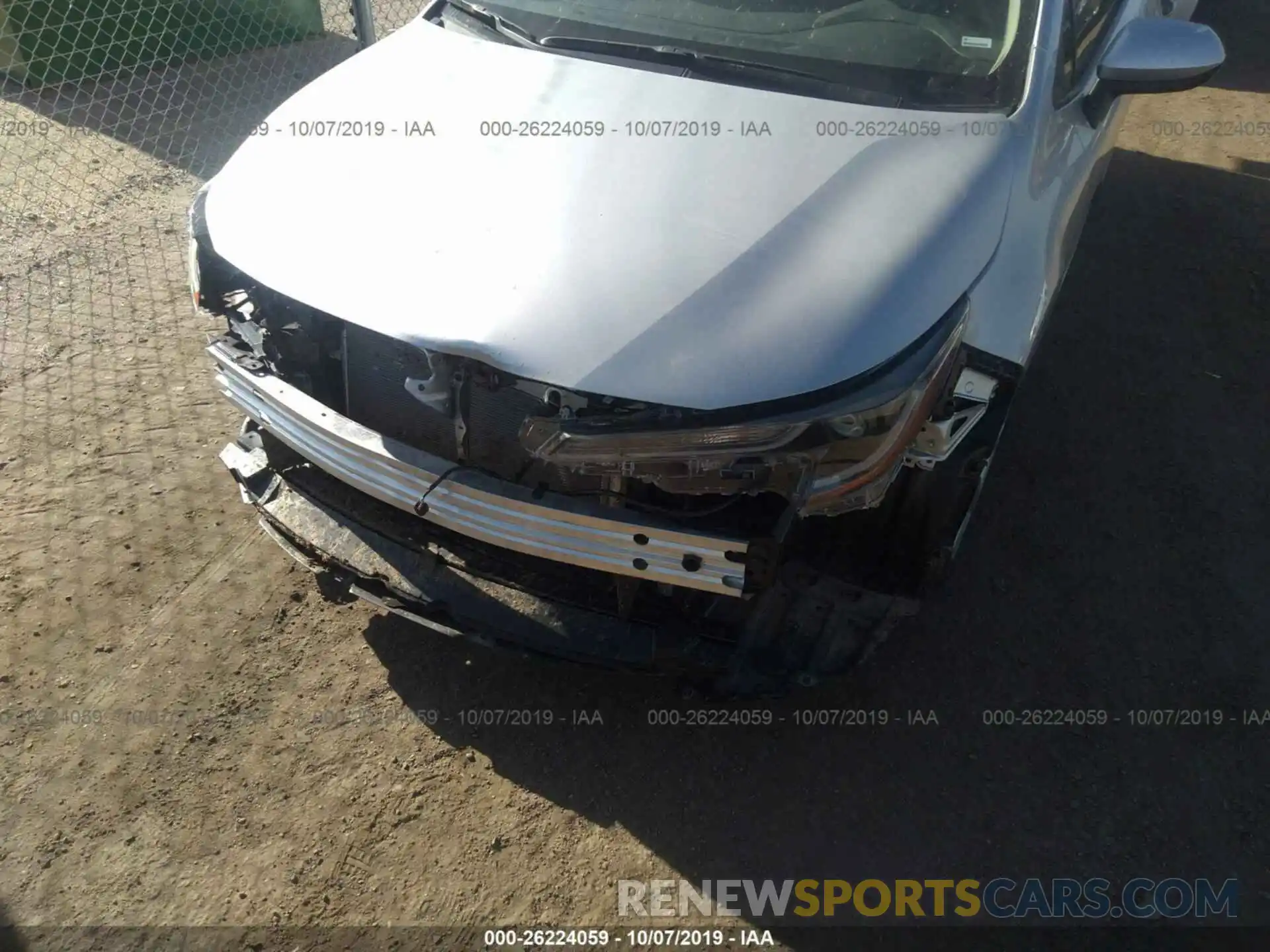 6 Photograph of a damaged car JTDEPRAE8LJ055505 TOYOTA COROLLA 2020