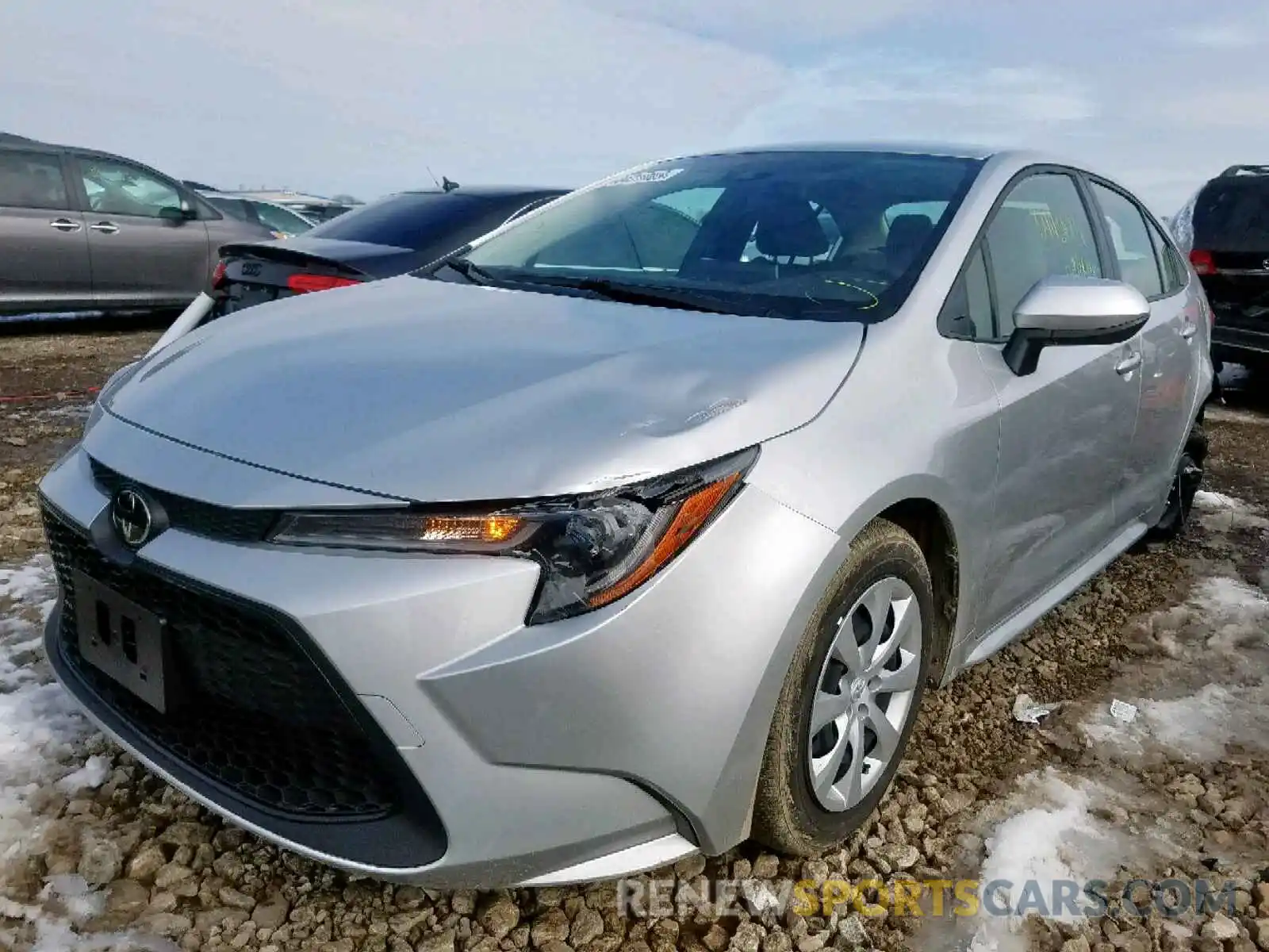 2 Photograph of a damaged car JTDEPRAE8LJ056184 TOYOTA COROLLA 2020