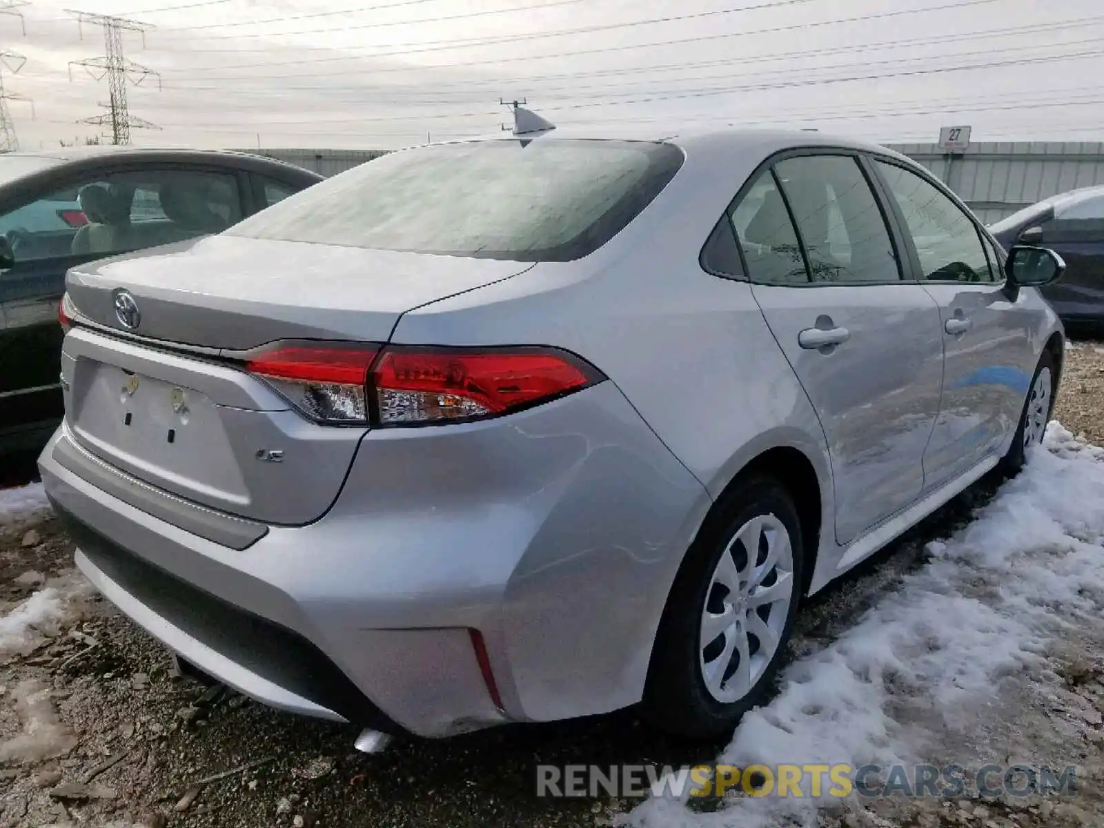 4 Photograph of a damaged car JTDEPRAE8LJ056184 TOYOTA COROLLA 2020