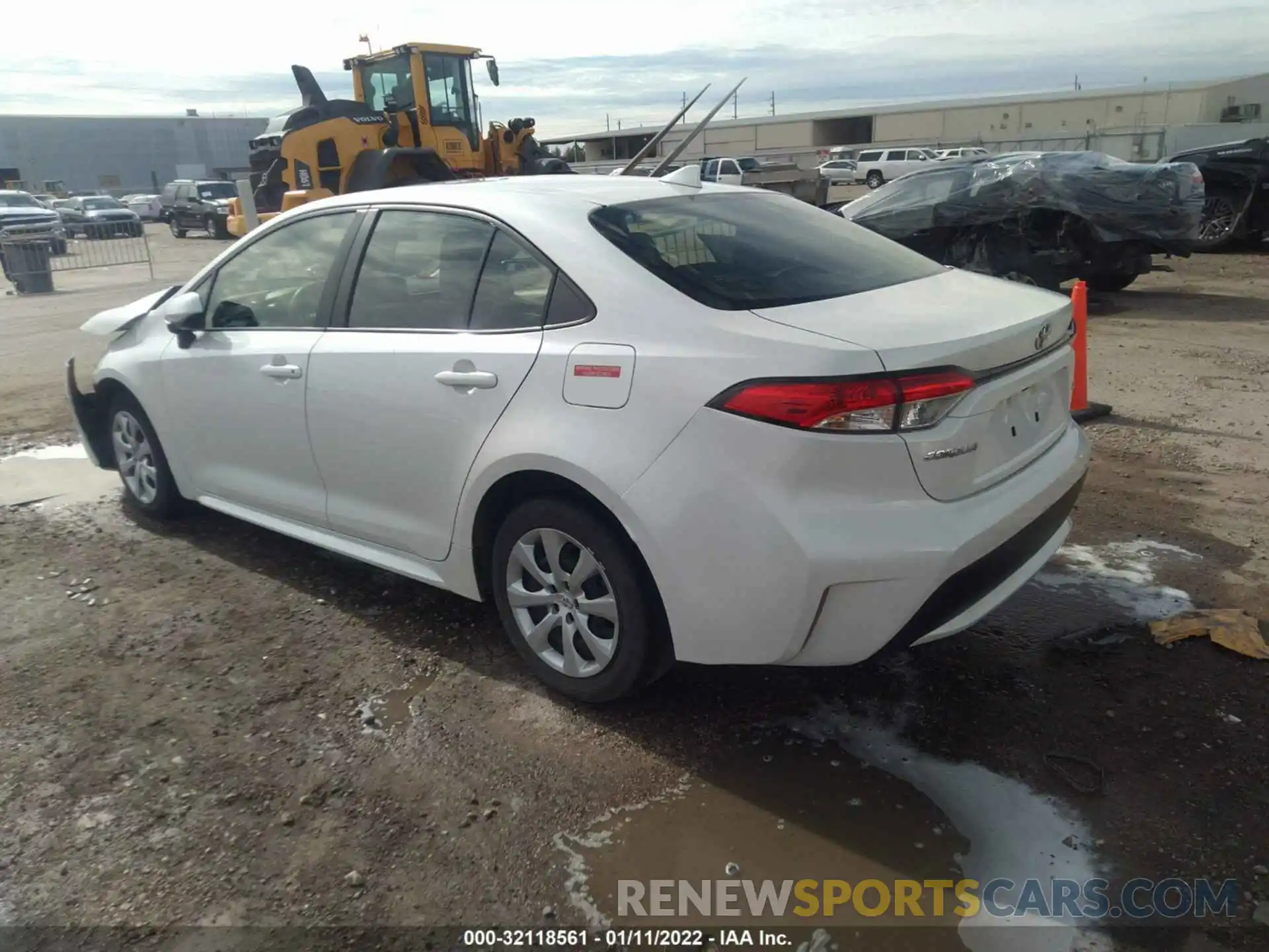 3 Photograph of a damaged car JTDEPRAE8LJ056489 TOYOTA COROLLA 2020