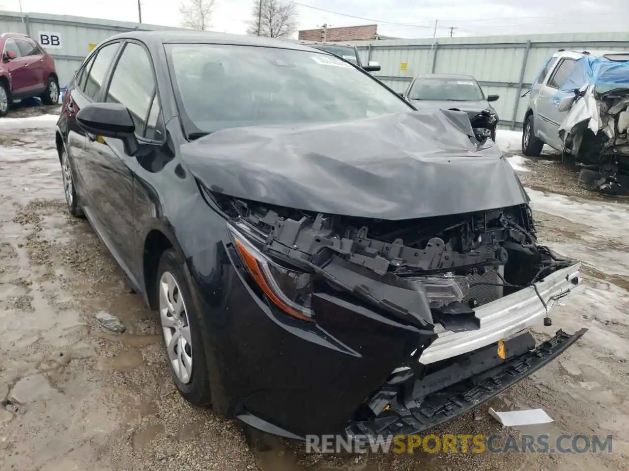 1 Photograph of a damaged car JTDEPRAE8LJ056525 TOYOTA COROLLA 2020