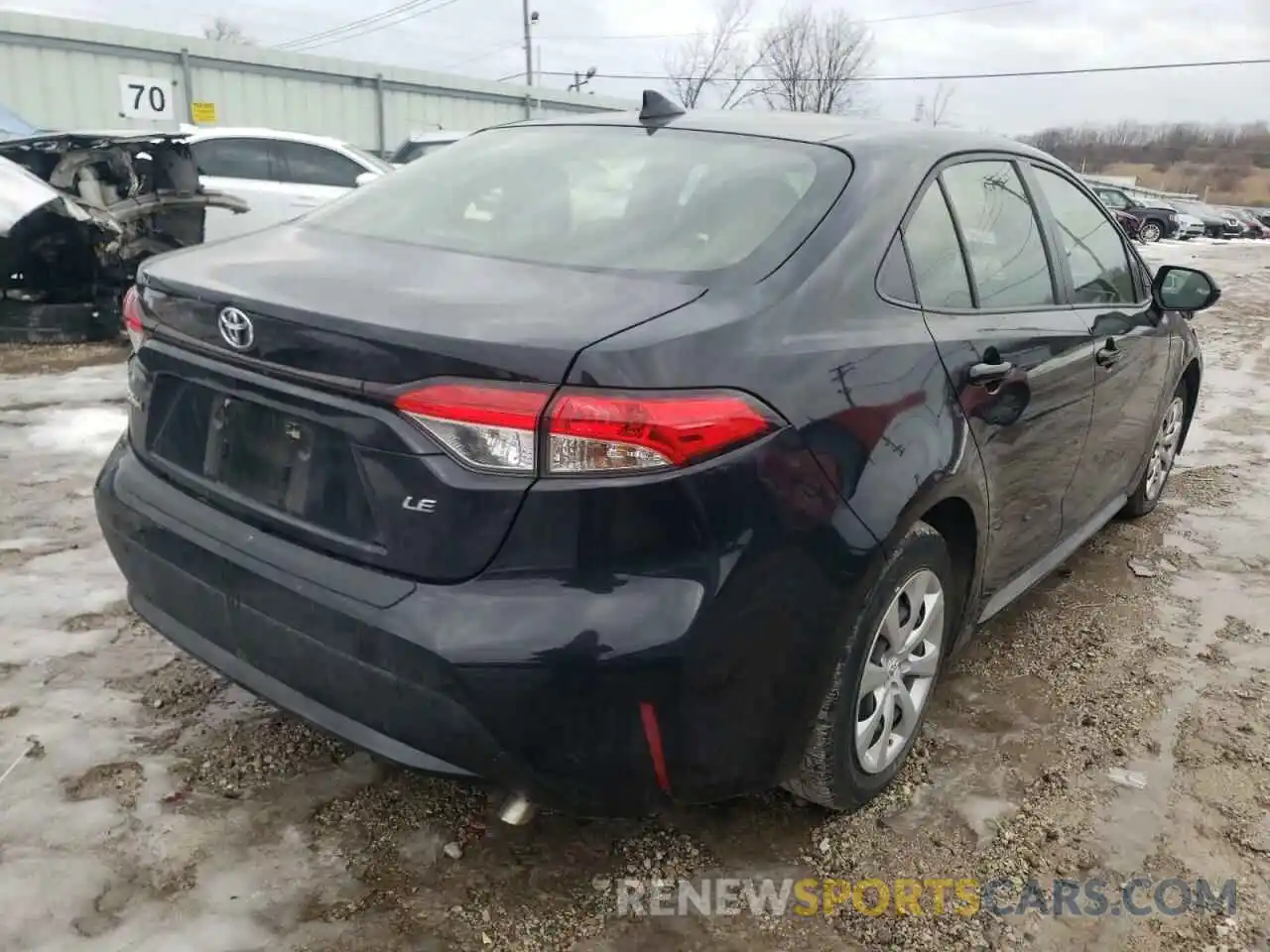 4 Photograph of a damaged car JTDEPRAE8LJ056525 TOYOTA COROLLA 2020