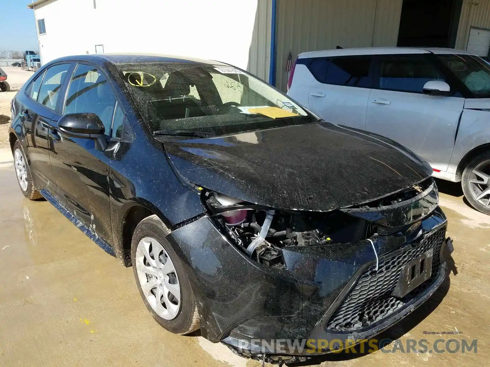 1 Photograph of a damaged car JTDEPRAE8LJ056671 TOYOTA COROLLA 2020