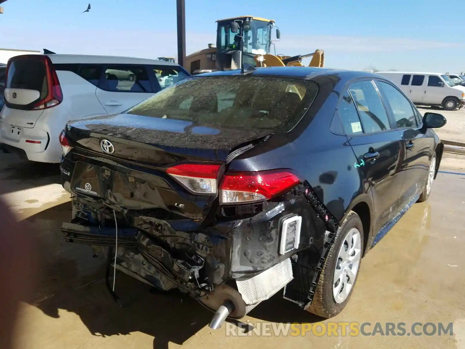 4 Photograph of a damaged car JTDEPRAE8LJ056671 TOYOTA COROLLA 2020