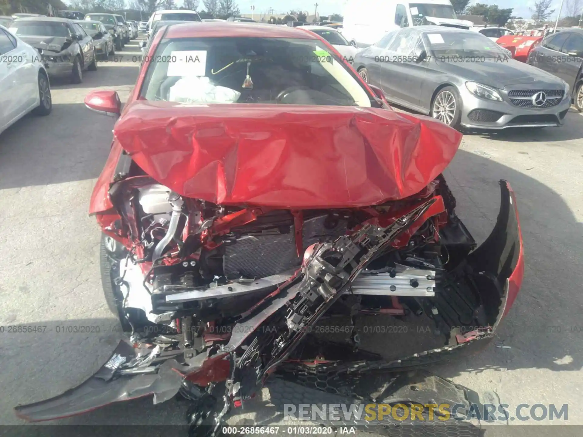 6 Photograph of a damaged car JTDEPRAE8LJ056718 TOYOTA COROLLA 2020
