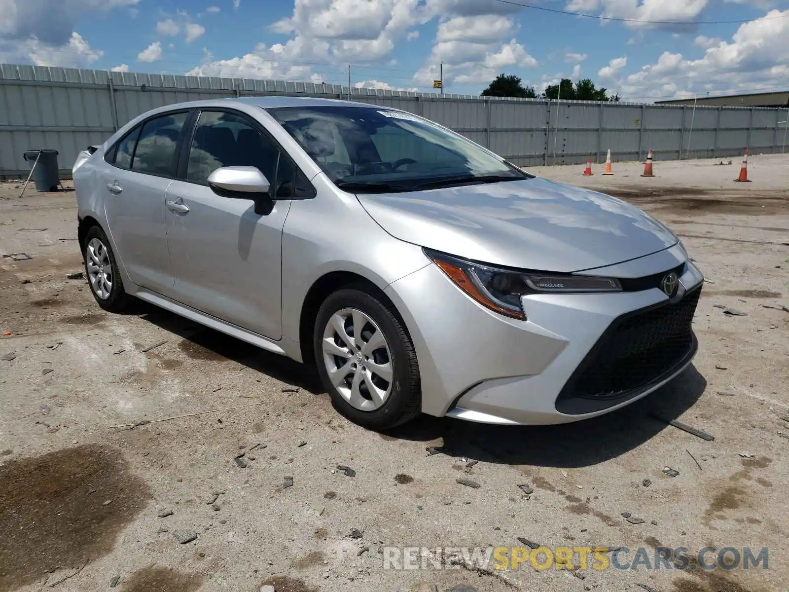 1 Photograph of a damaged car JTDEPRAE8LJ057108 TOYOTA COROLLA 2020