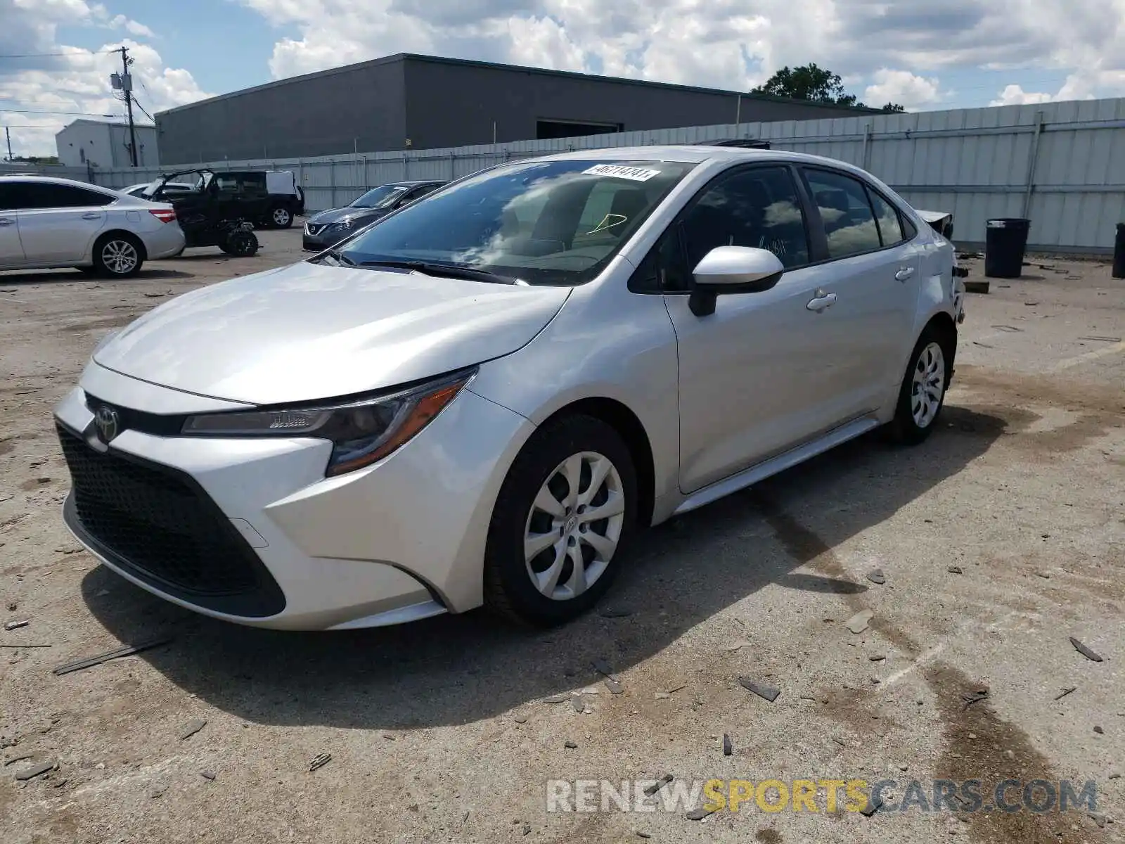 2 Photograph of a damaged car JTDEPRAE8LJ057108 TOYOTA COROLLA 2020