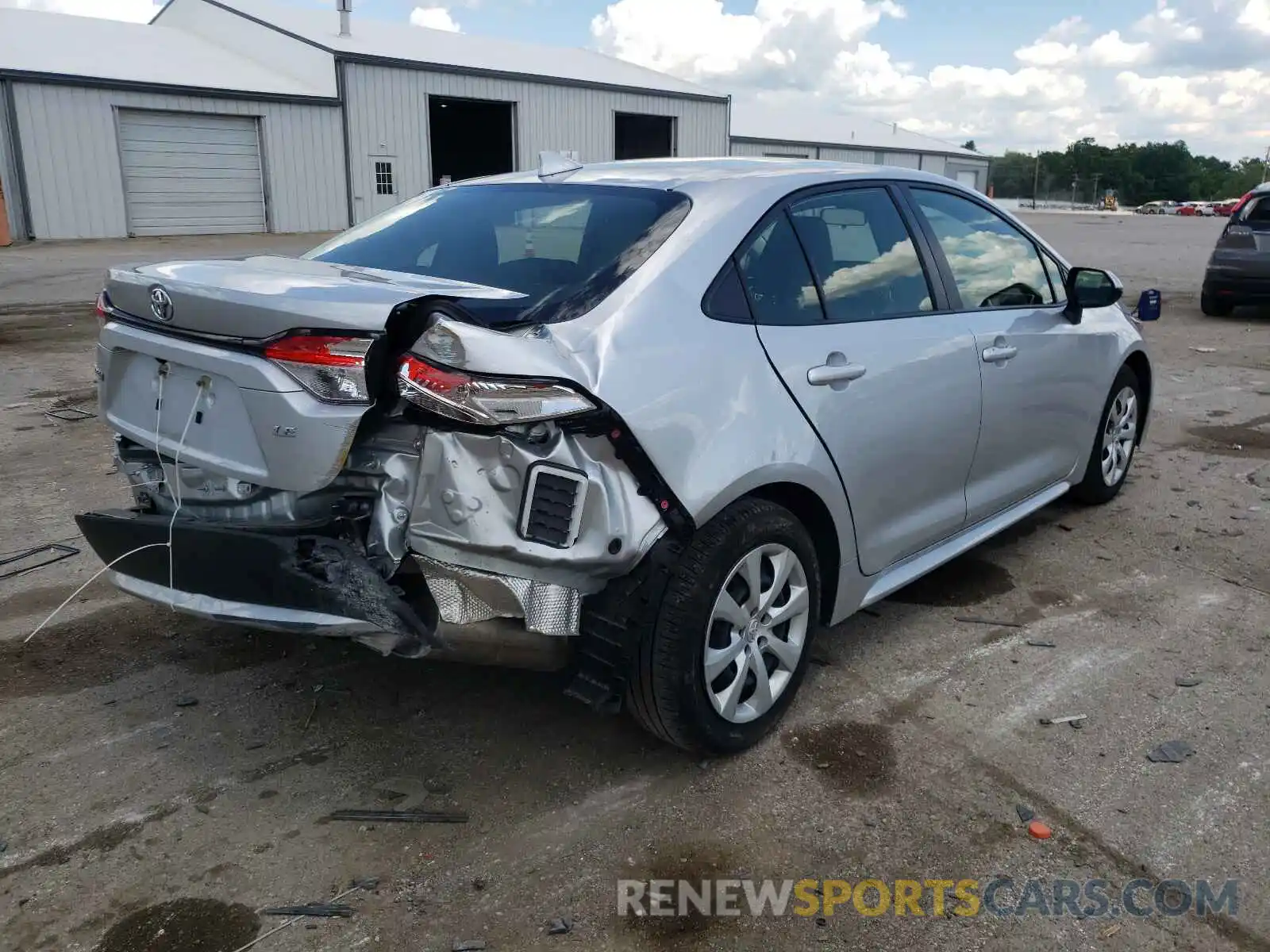 4 Photograph of a damaged car JTDEPRAE8LJ057108 TOYOTA COROLLA 2020