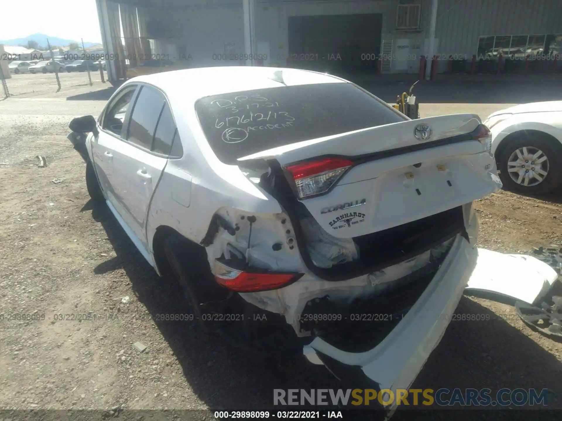 6 Photograph of a damaged car JTDEPRAE8LJ057139 TOYOTA COROLLA 2020