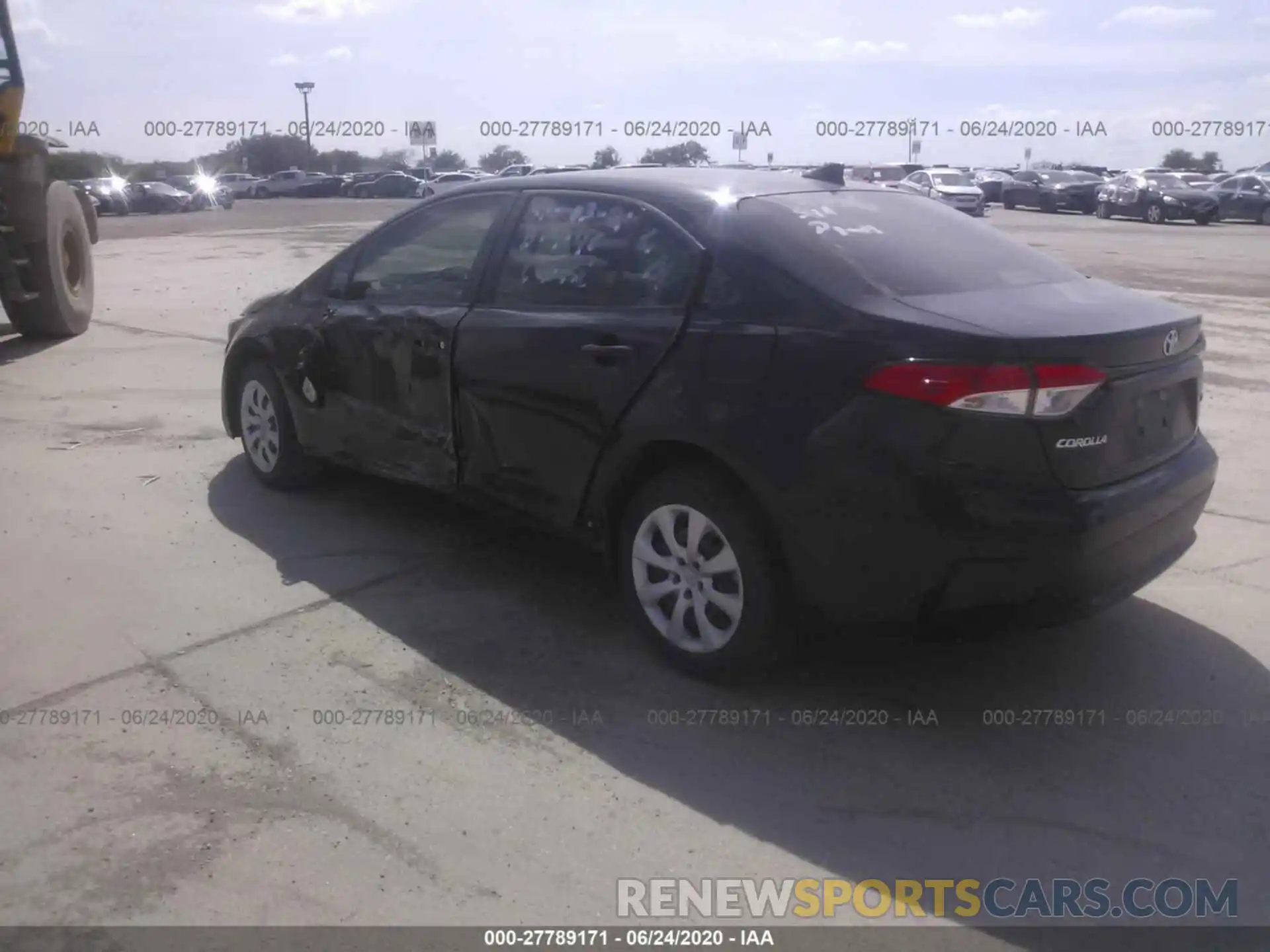 3 Photograph of a damaged car JTDEPRAE8LJ057772 TOYOTA COROLLA 2020