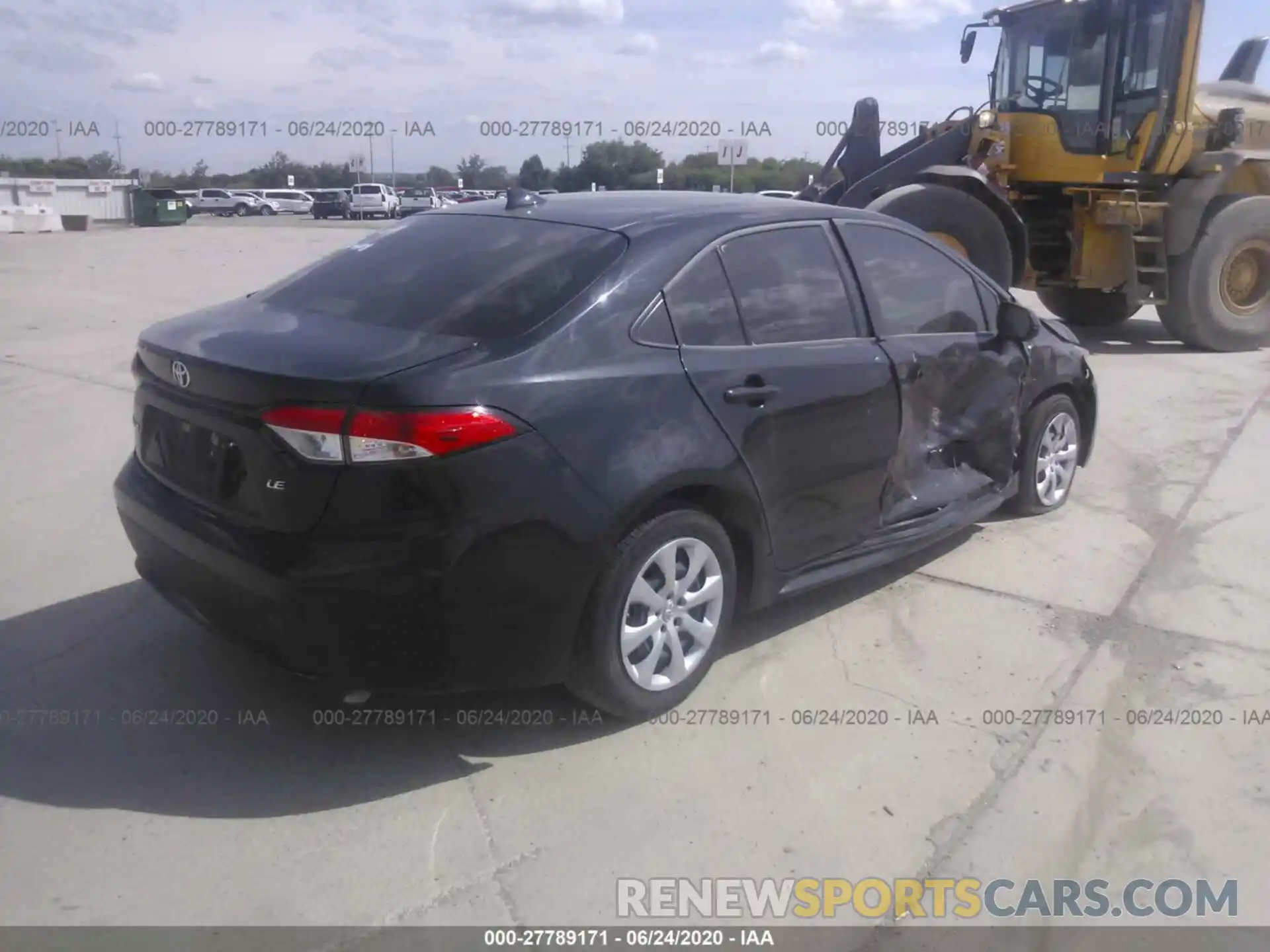 4 Photograph of a damaged car JTDEPRAE8LJ057772 TOYOTA COROLLA 2020