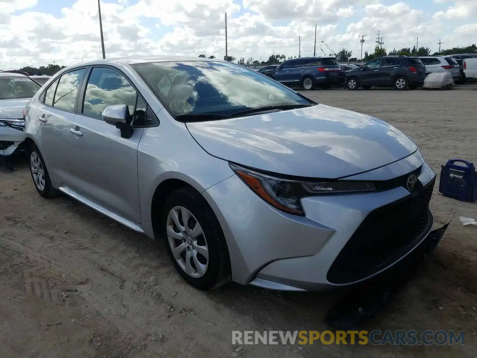 1 Photograph of a damaged car JTDEPRAE8LJ058517 TOYOTA COROLLA 2020