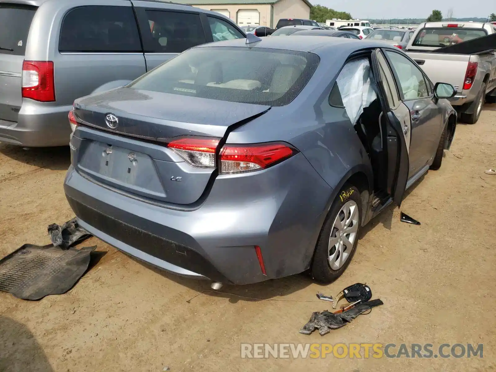 4 Photograph of a damaged car JTDEPRAE8LJ058937 TOYOTA COROLLA 2020